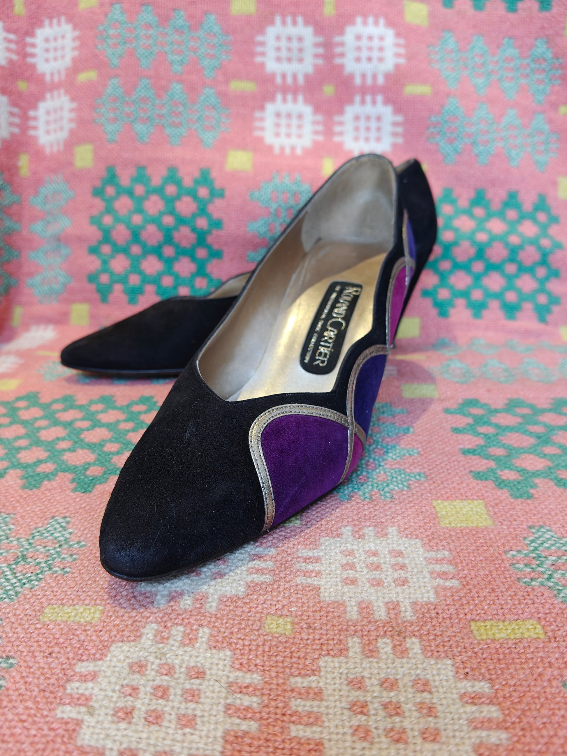 80's Roland Cartier suede shoes