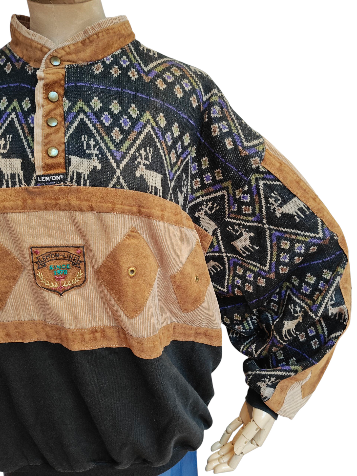 80's knitted ski jumper