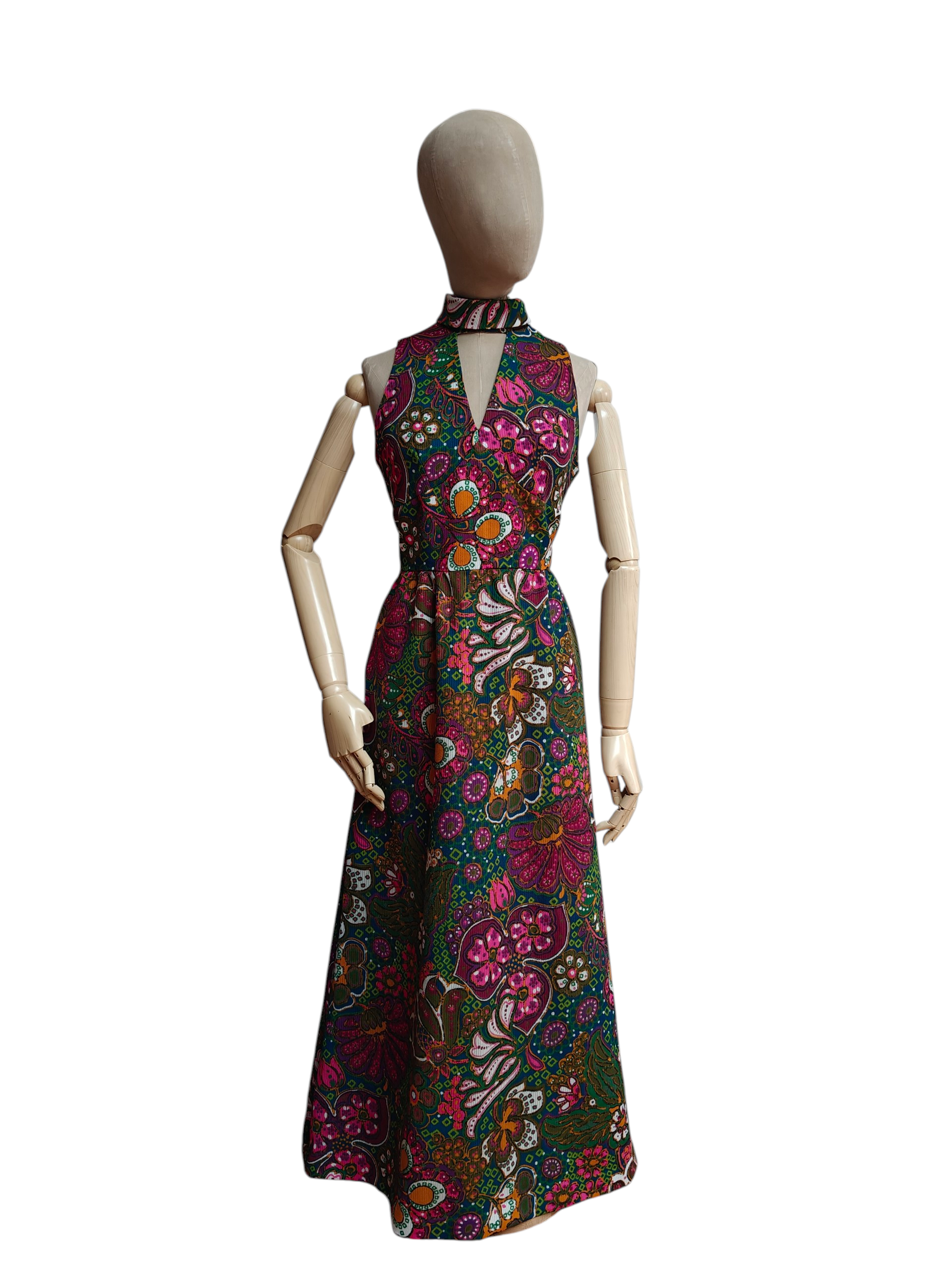 Amazing 70's maxi with floral print