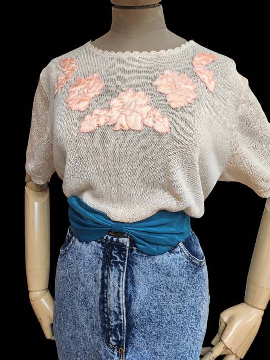 Appliqué vintage top