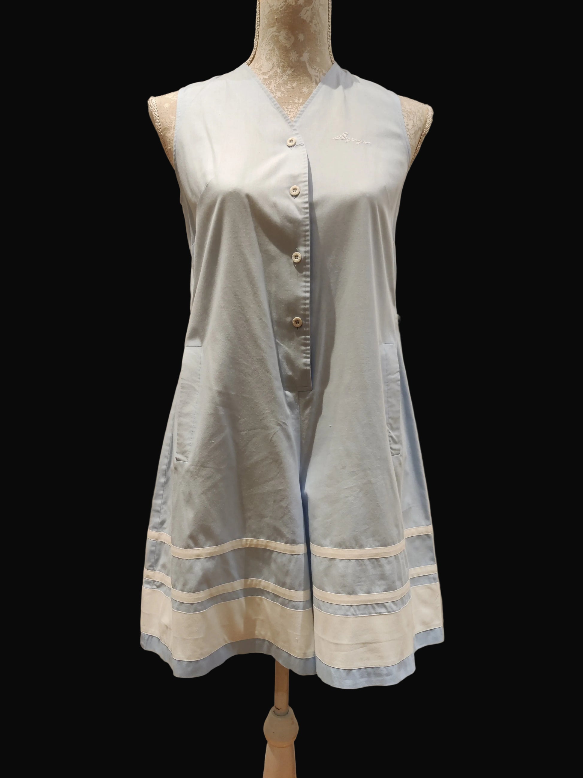 Baby blue vintage slazenger playsuit