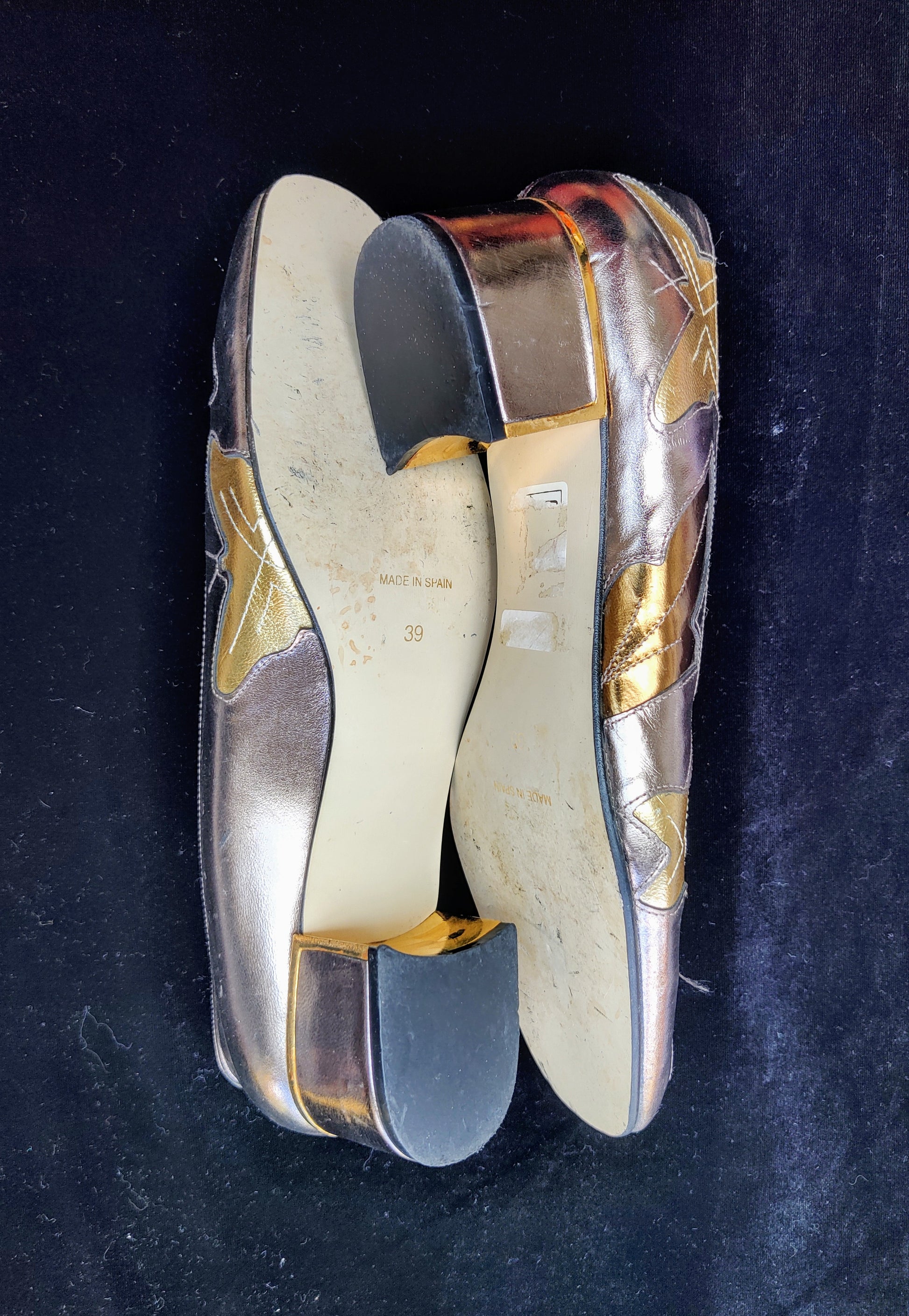 Barely worn vintage shoes with butterfly design