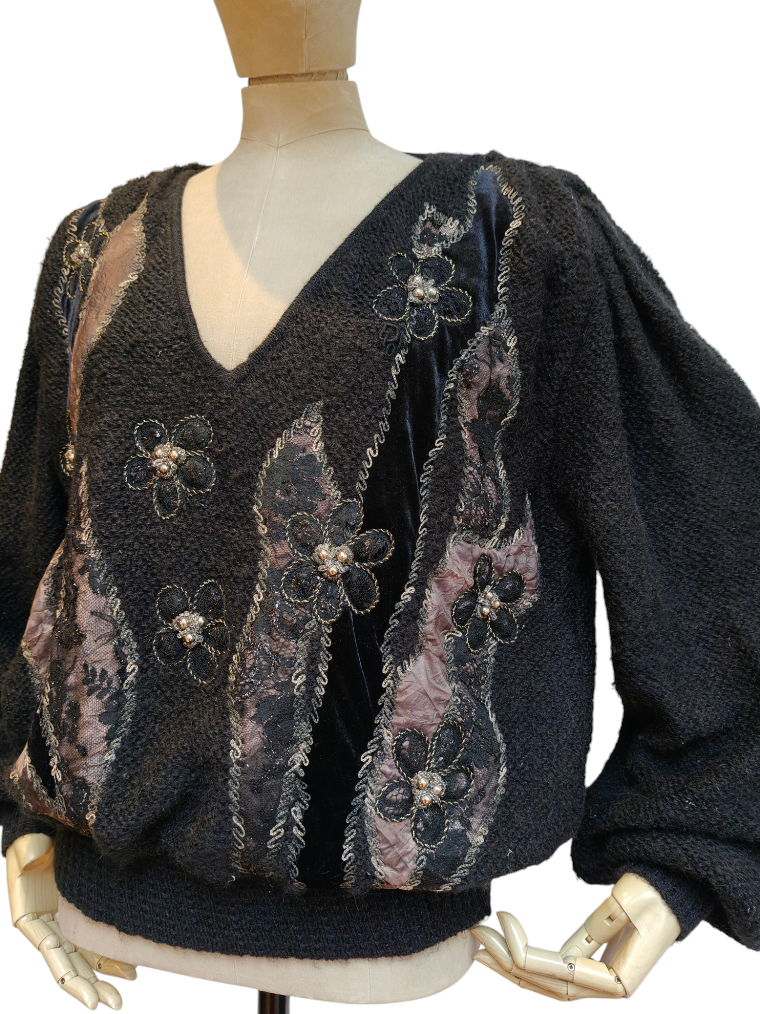 Black Christian Dior Vintage jumper in black