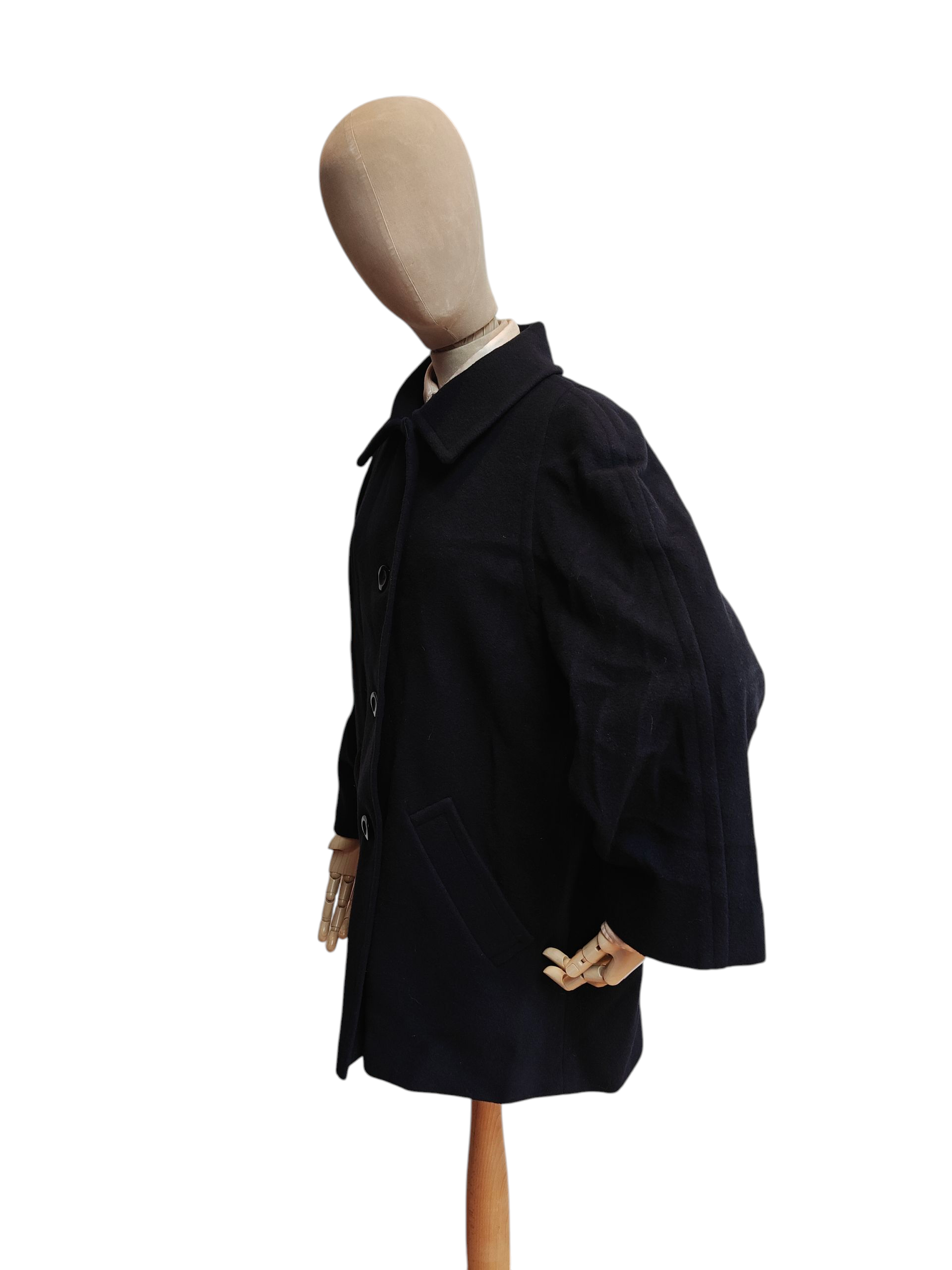 Blue vintage Aquascutum pea coat