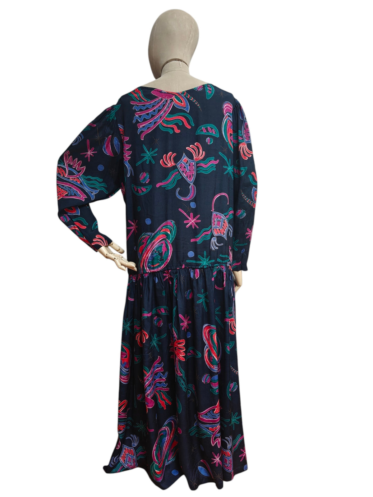 Boho maxi dress with long sleeves by Adini
