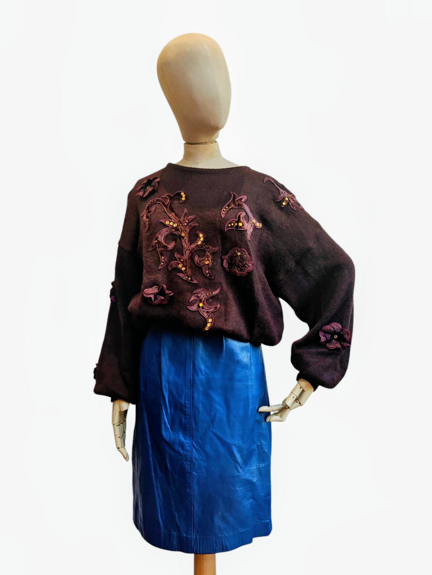 Brown 80's Escada jumper