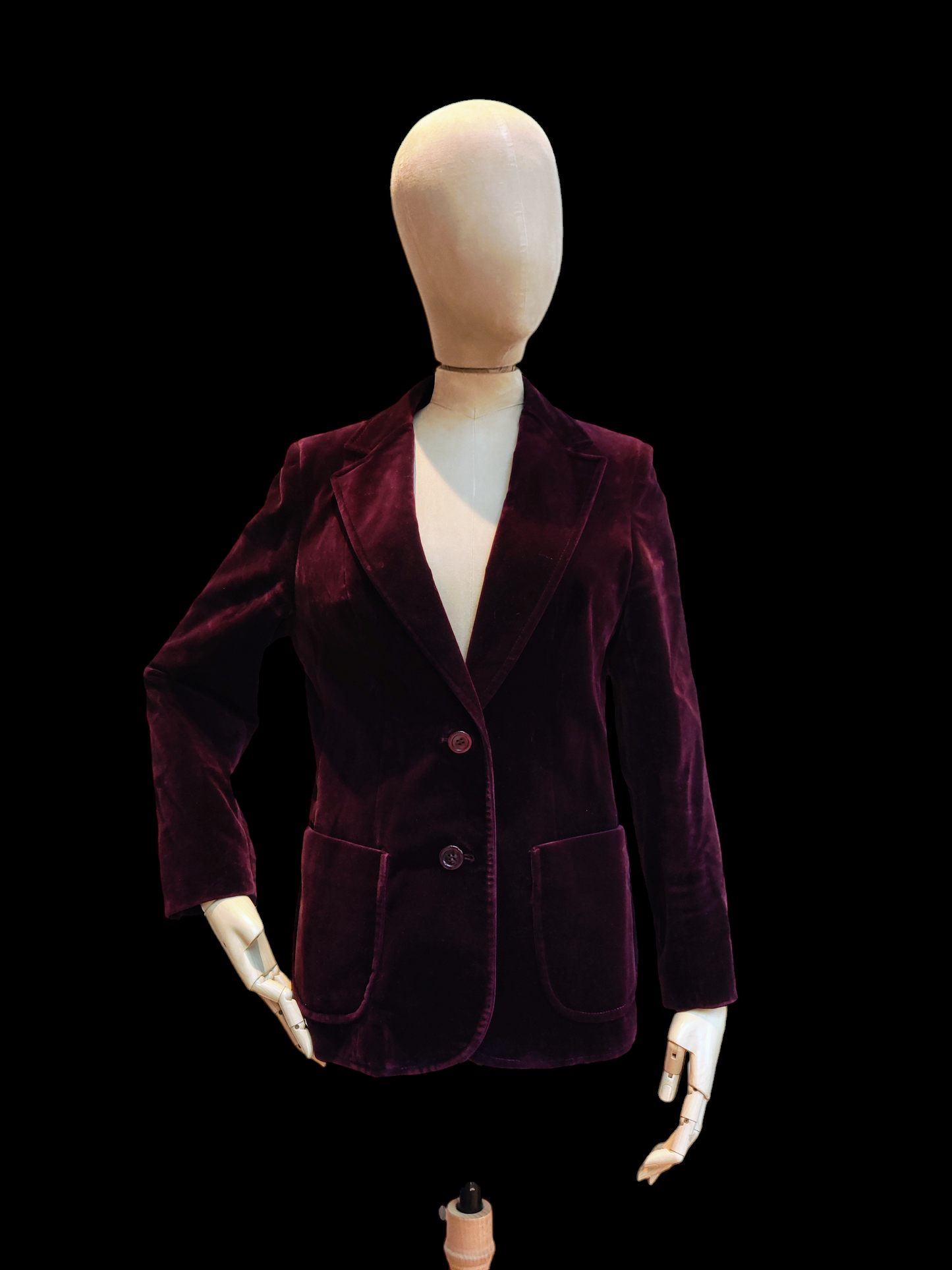 Burgundy velvet jacket 10