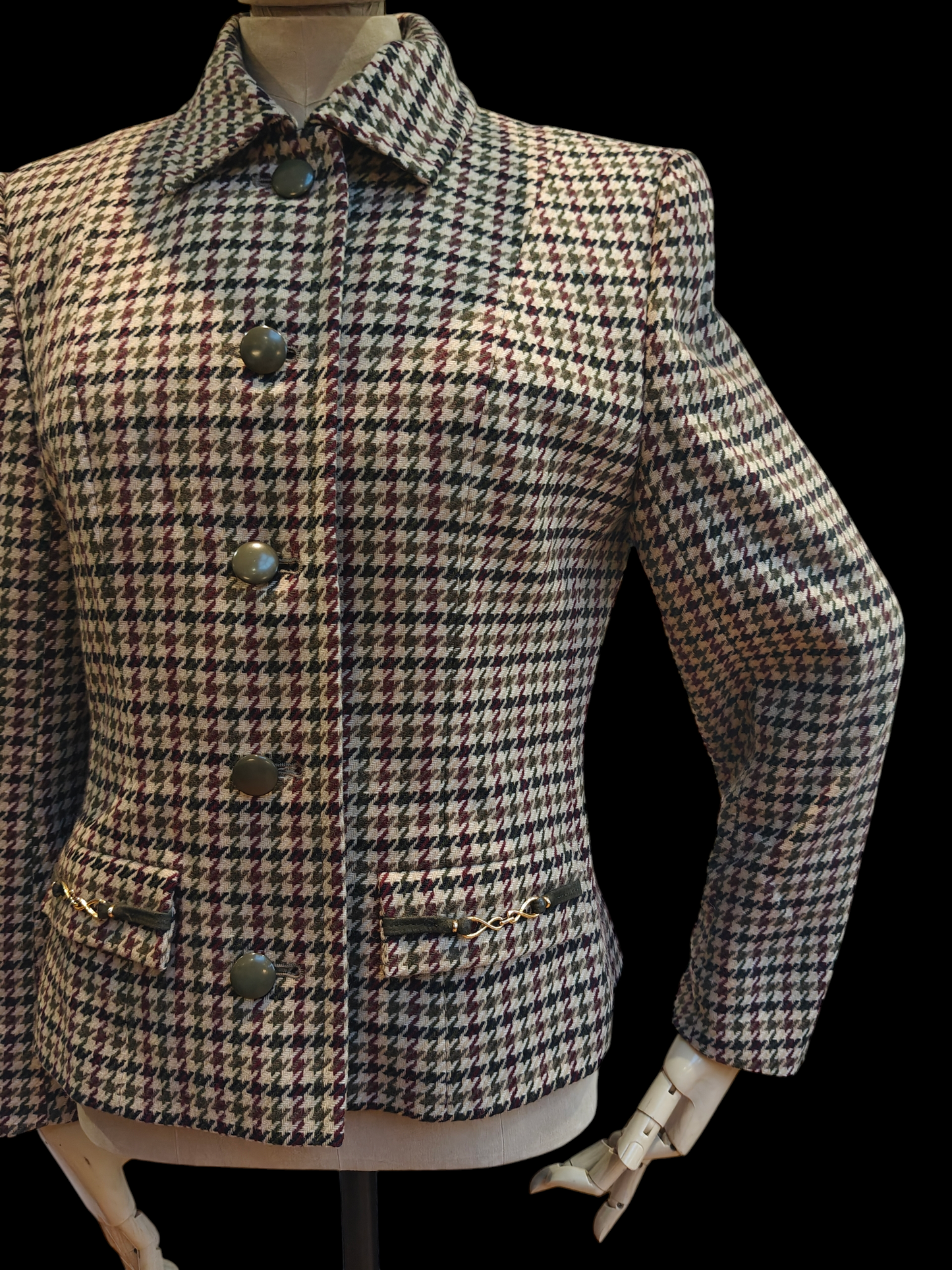 Classic dogtooth jacket in Autumnal colours