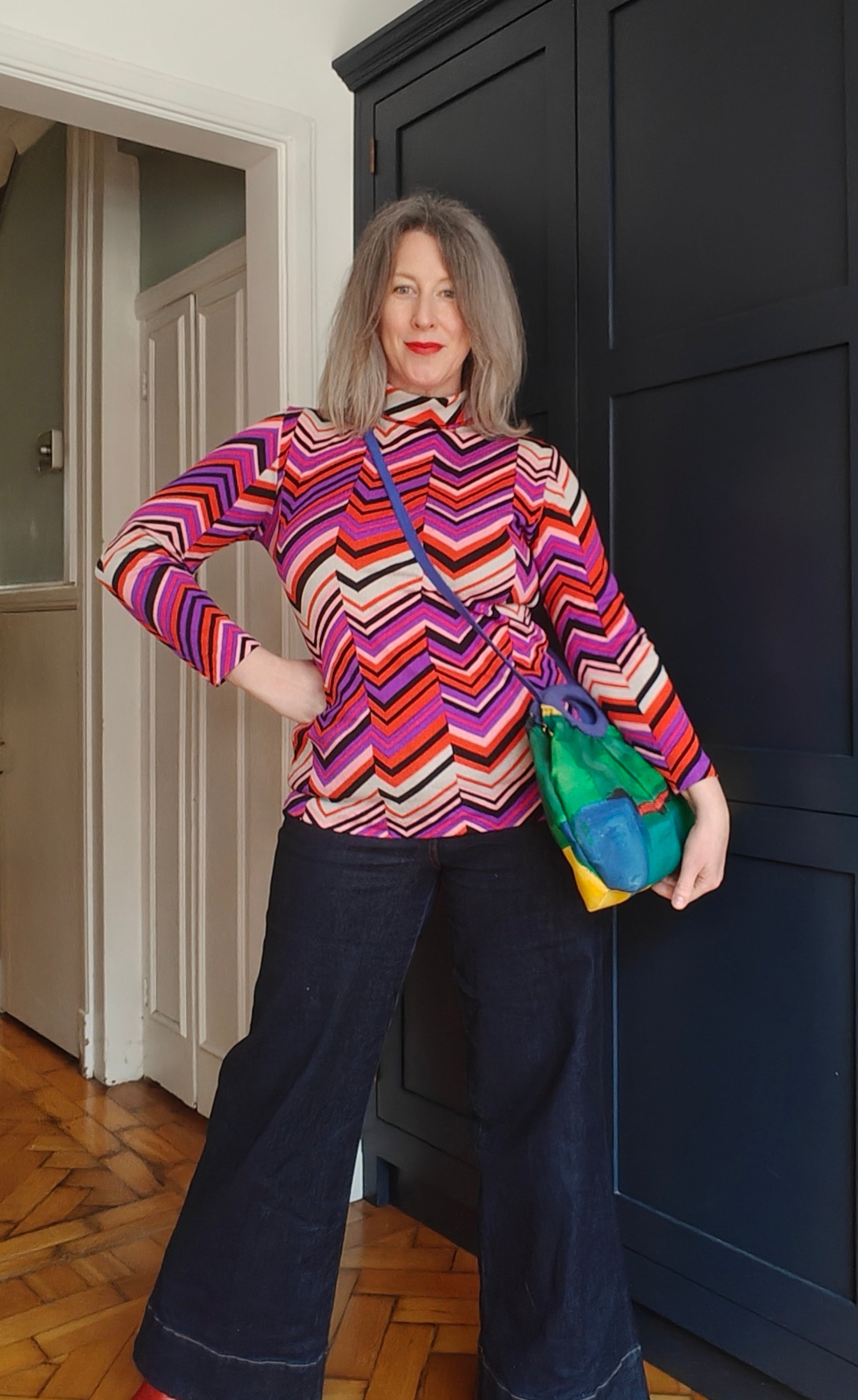 Colourful vintage cross body bag