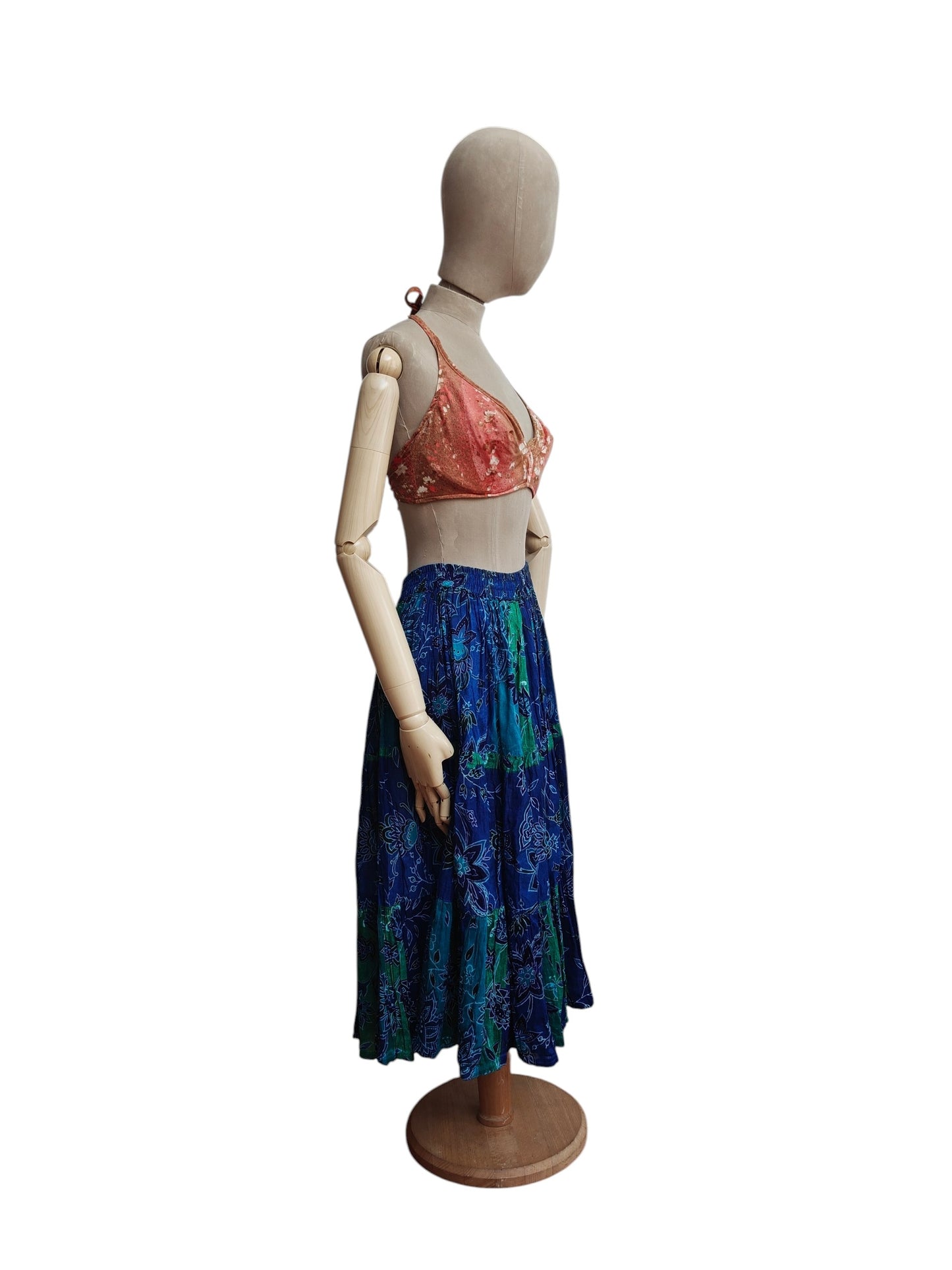 Cooling indian cotton vintage skirt