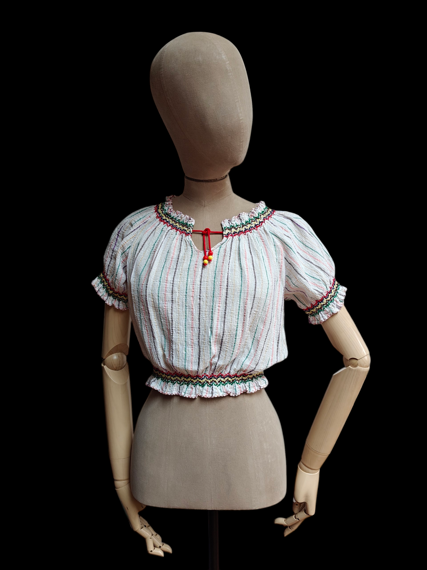 Cotton vintage boho top