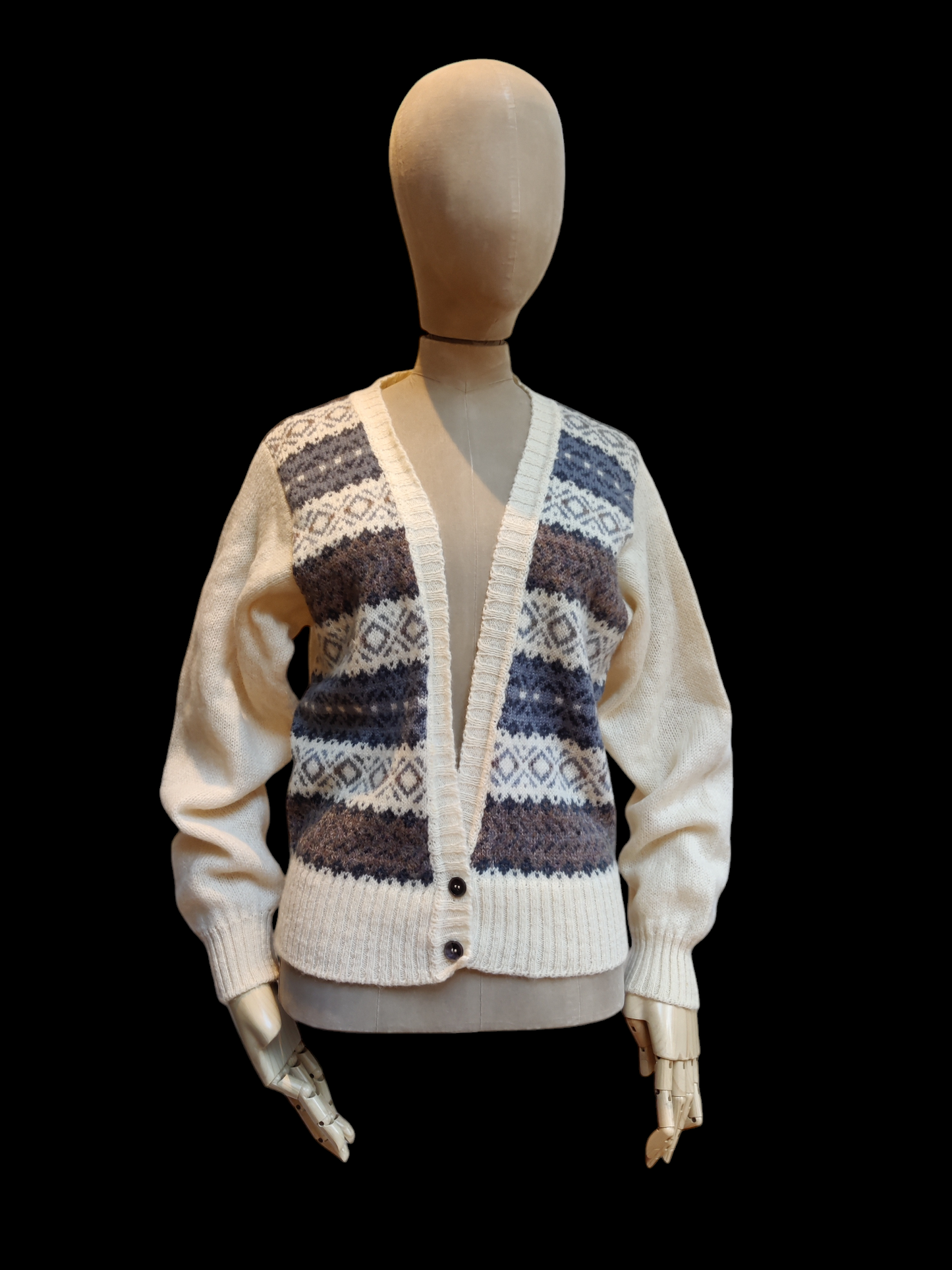 Cute fair isle cardigan medium