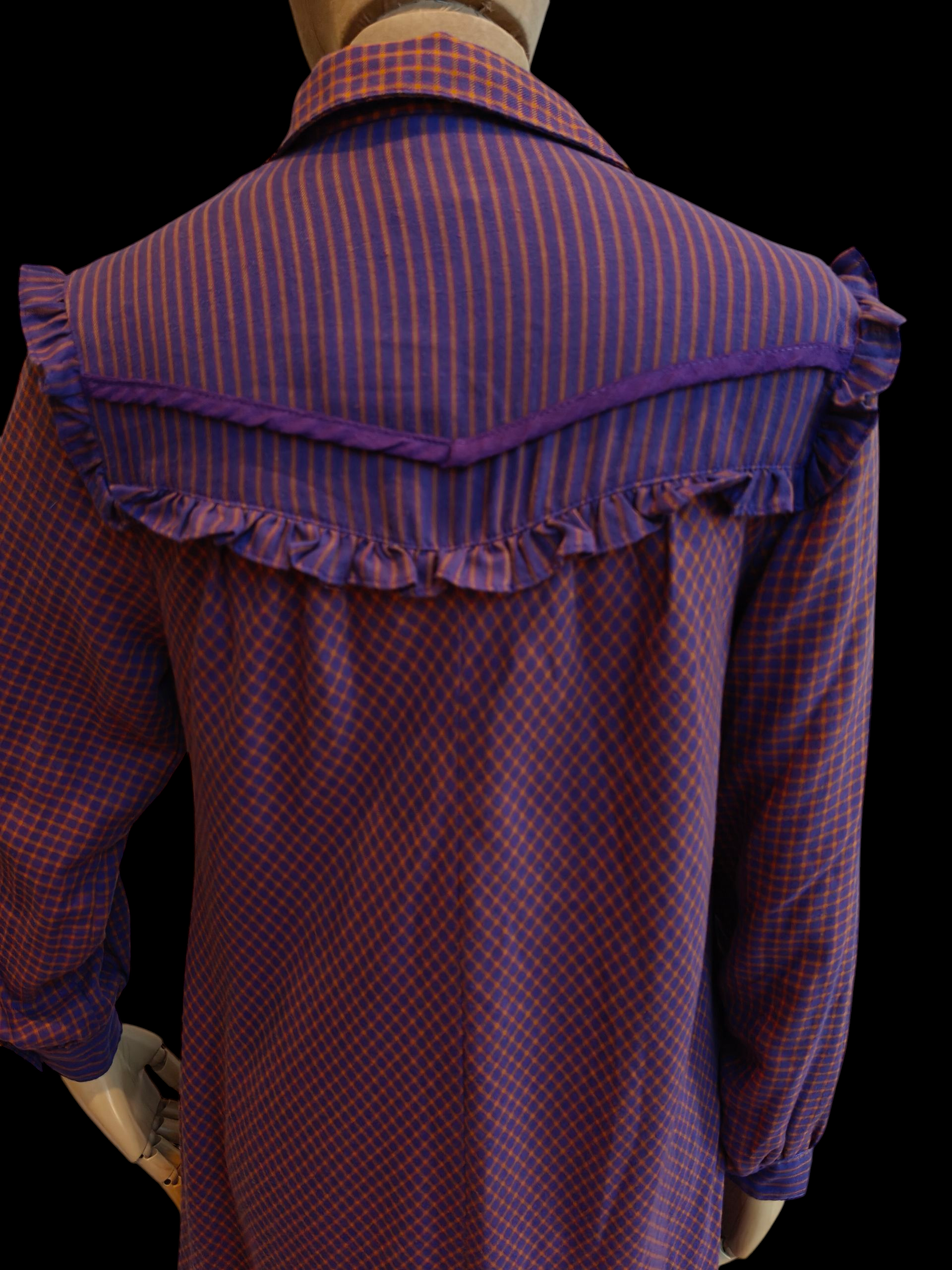 Frill bodice on prairie dress