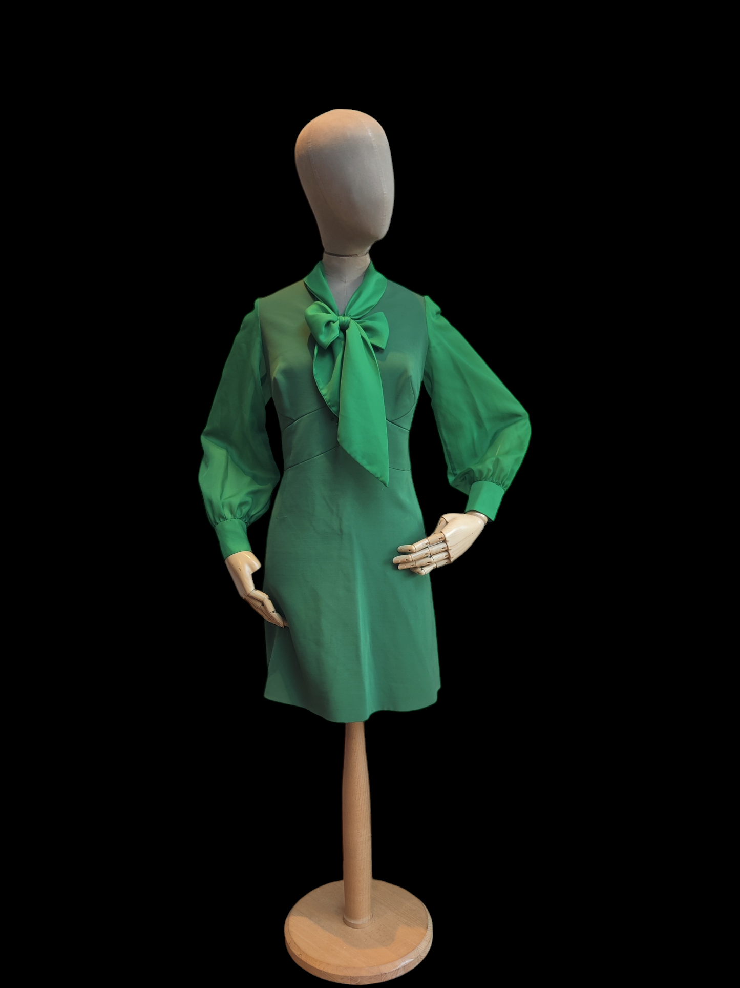 Green mod dress