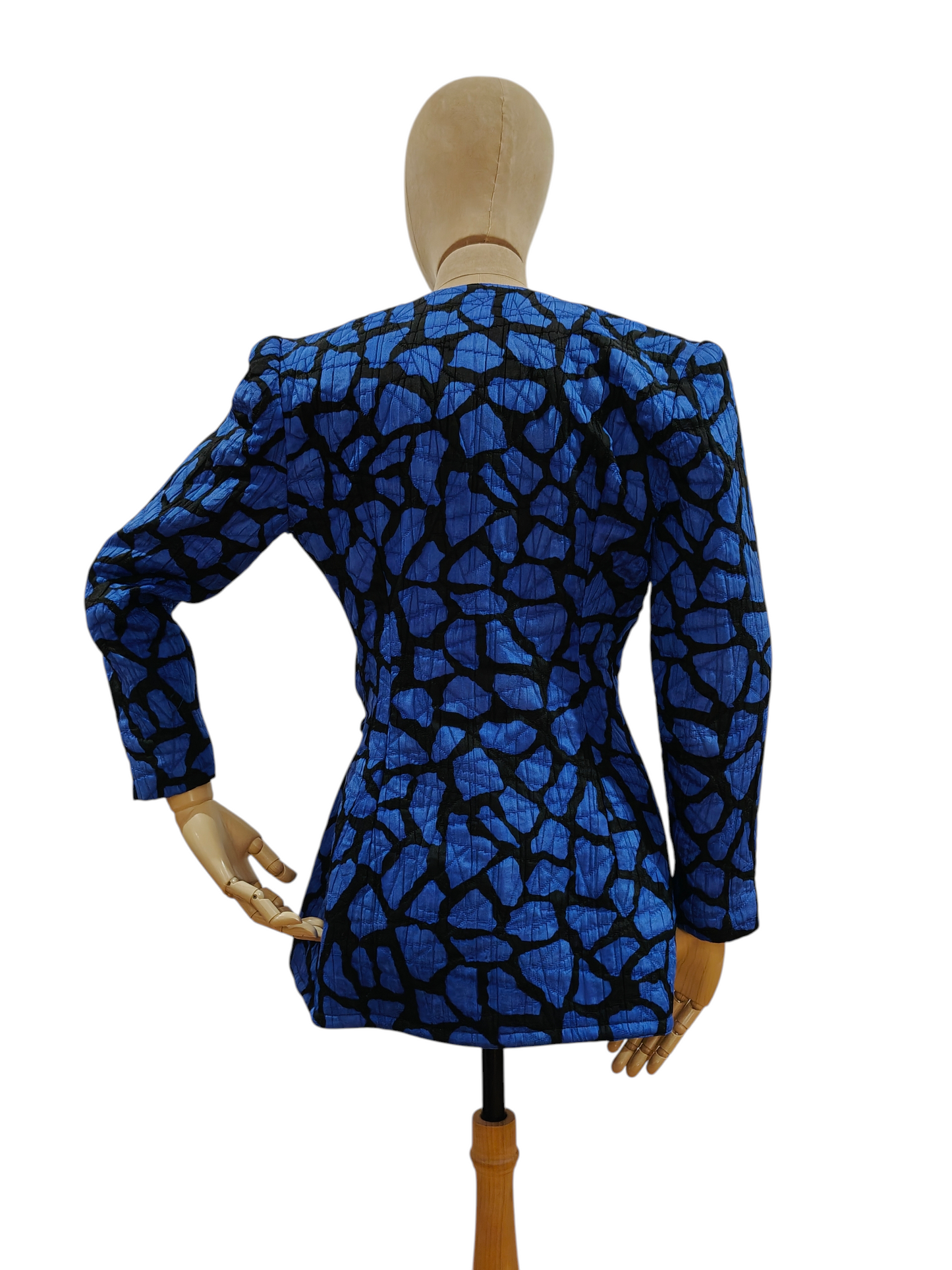 Helen Anderson blue and black 1980's jacket