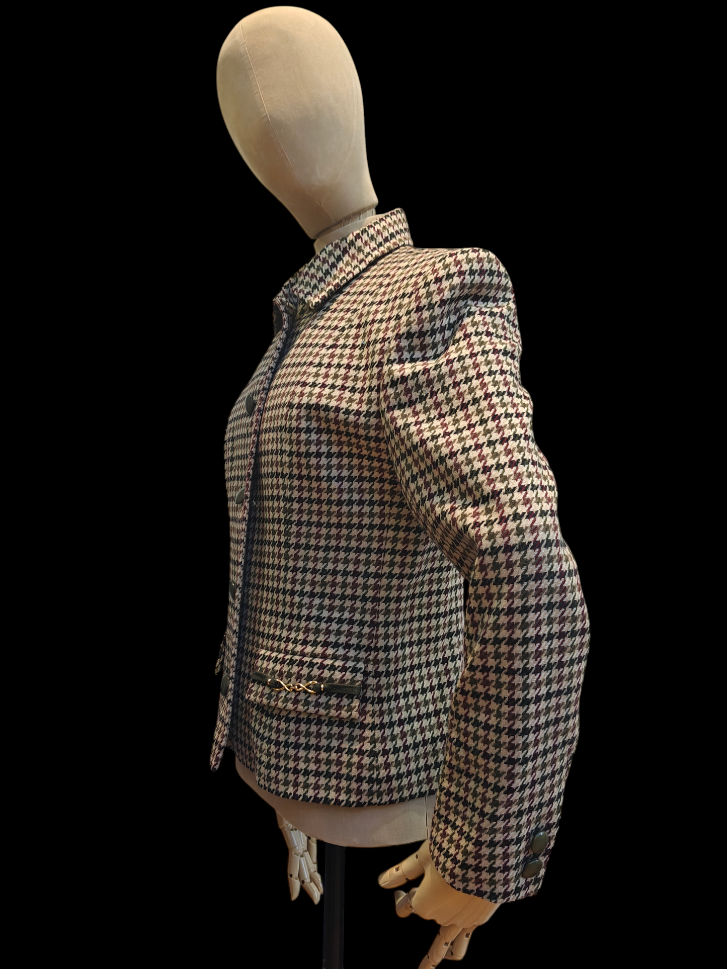 Houndstooth vintage ladies jacket