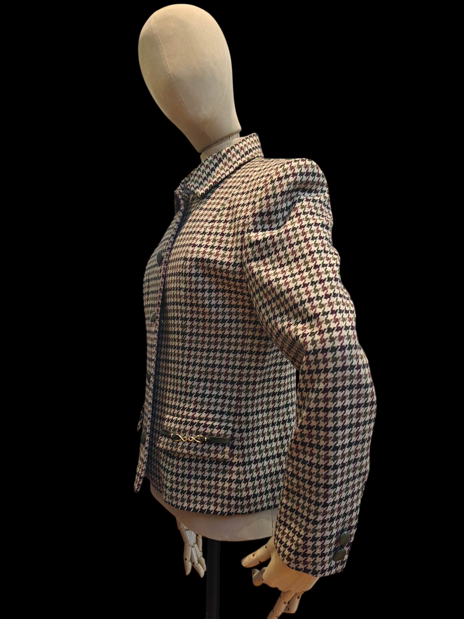 Houndstooth vintage ladies jacket