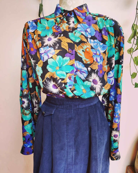 Vintage floral shirt size 14