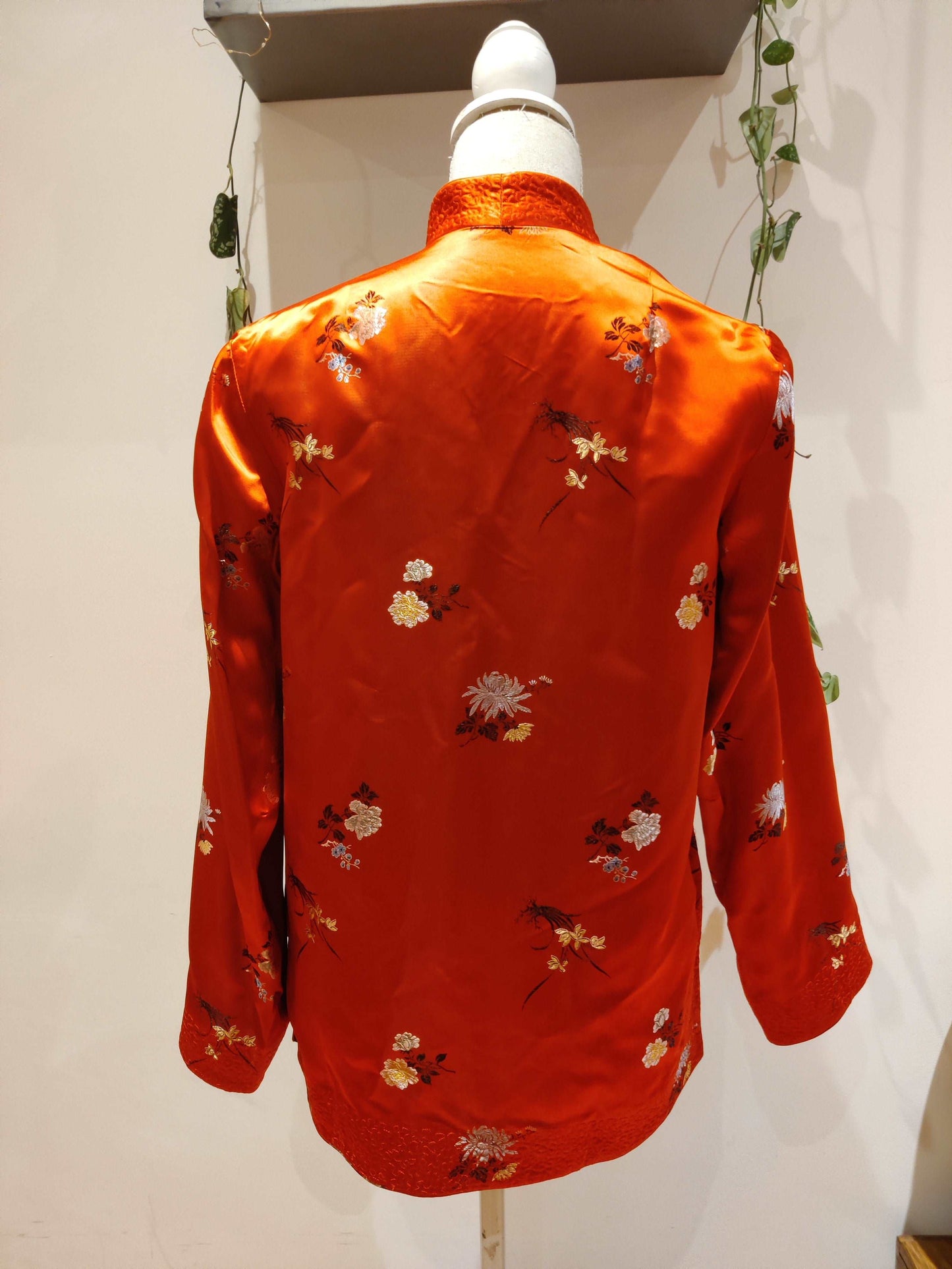 Red silk chinese jacket