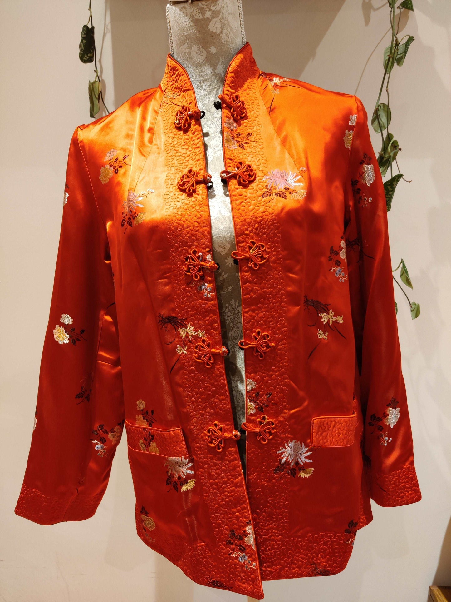 Reversible chinese silk jacket