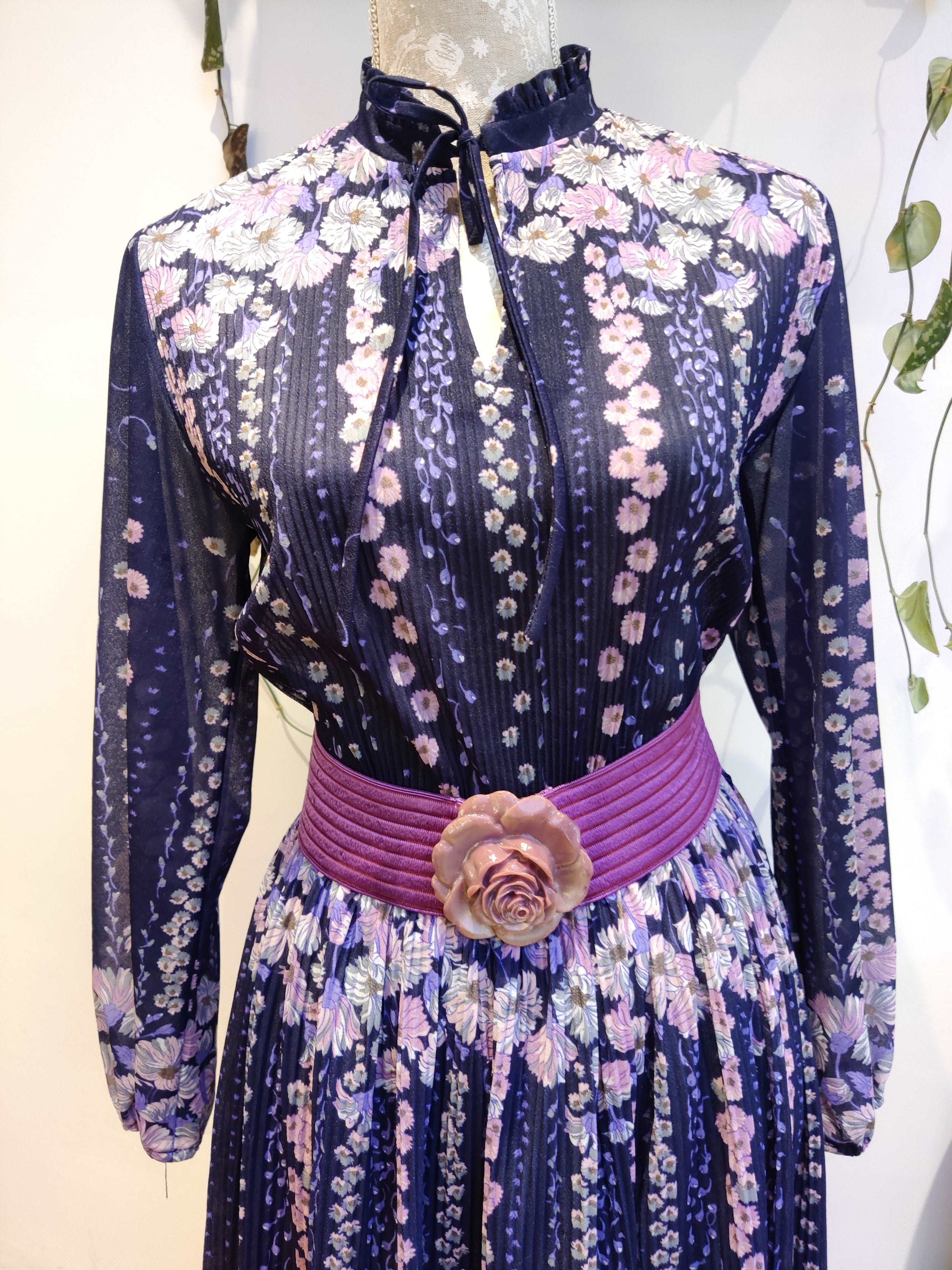 vintage floral midi dress for sale