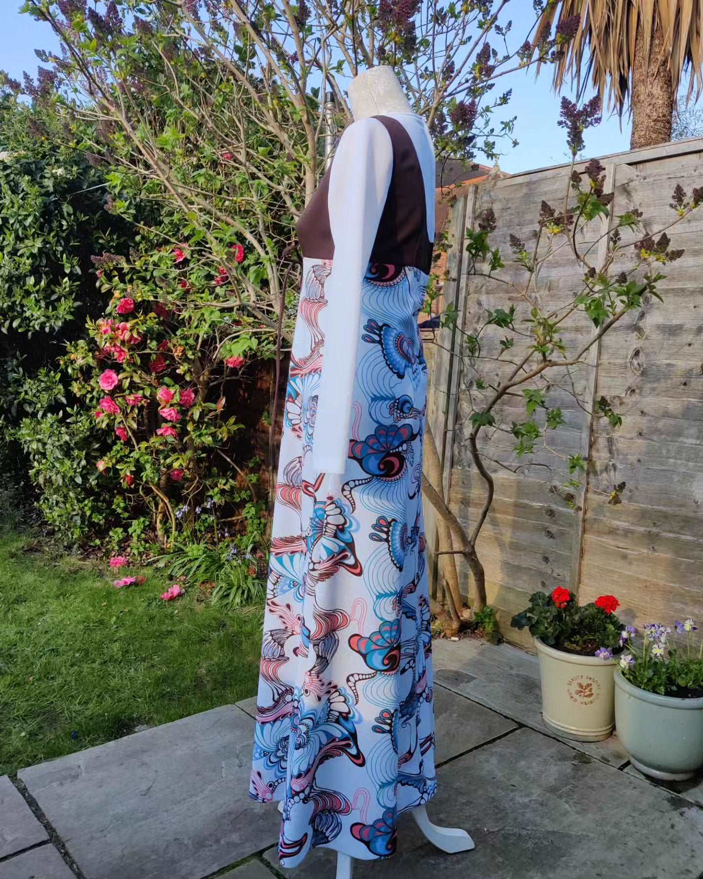 Incredible 70s maxi dress size 10