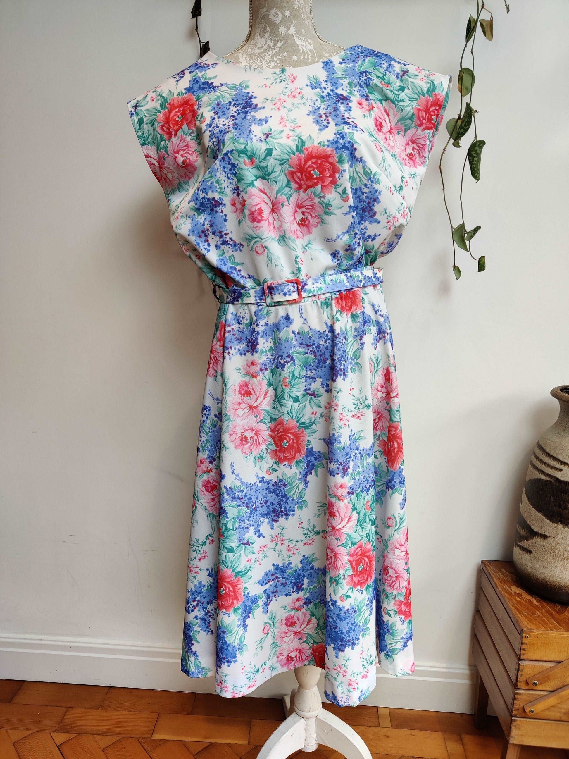 plus size vintage floral dress