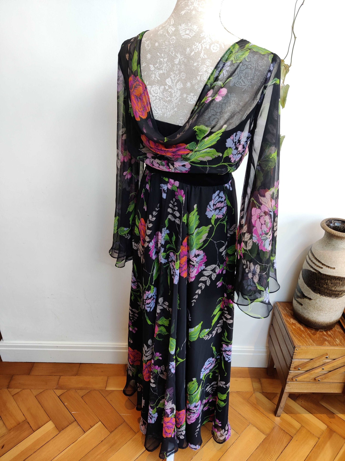 Gorgeous cowl back maxi dress