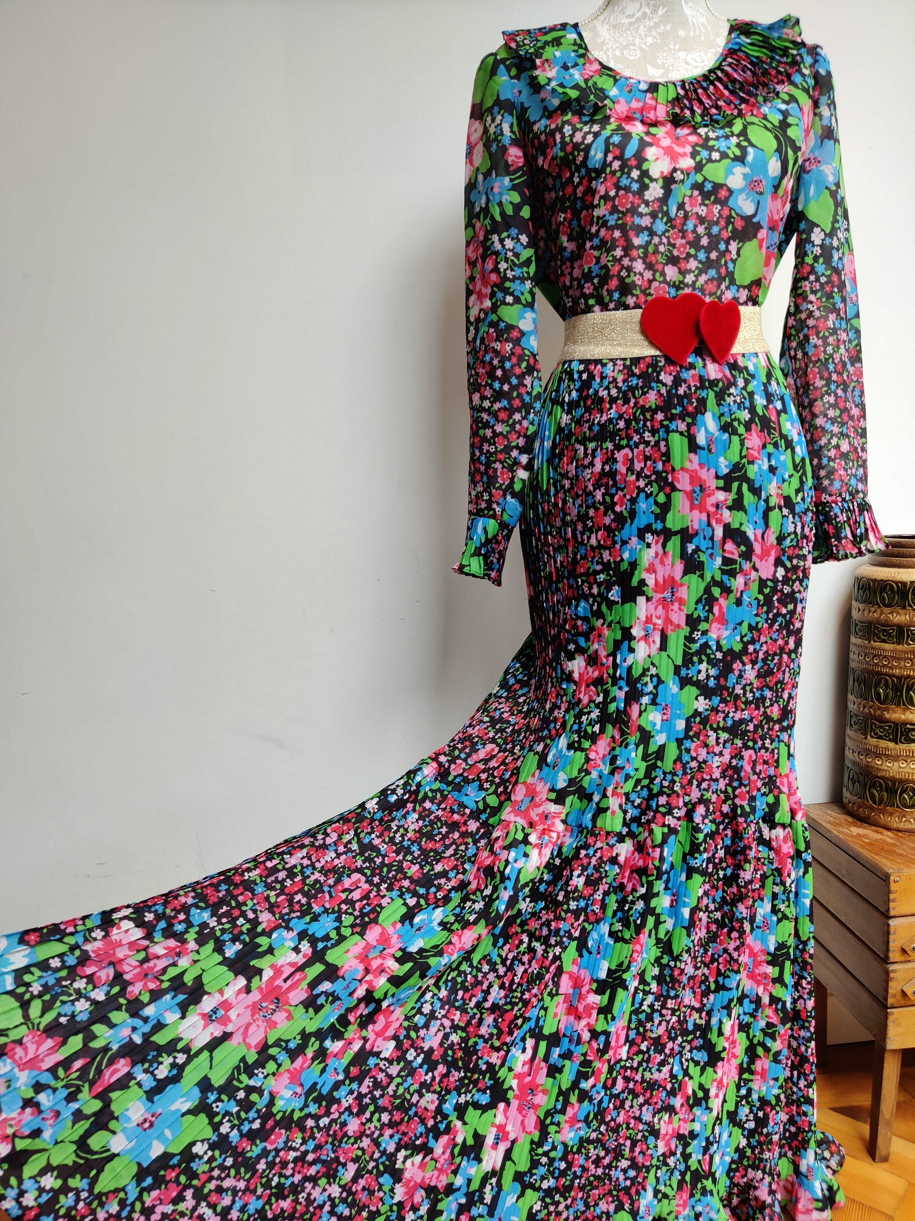 70's maxi outlet dress