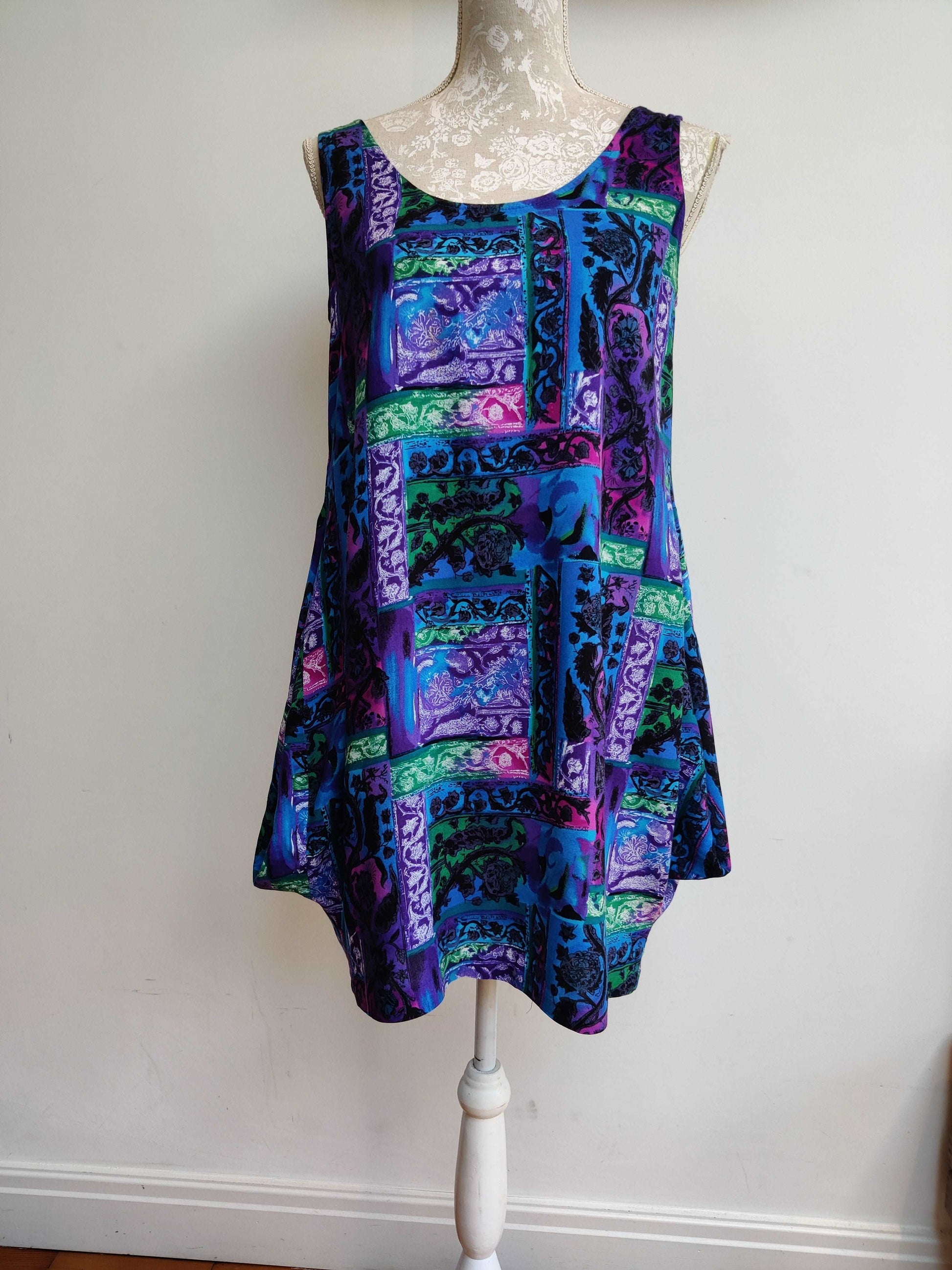 80s print vintage top. perfect for festivals.