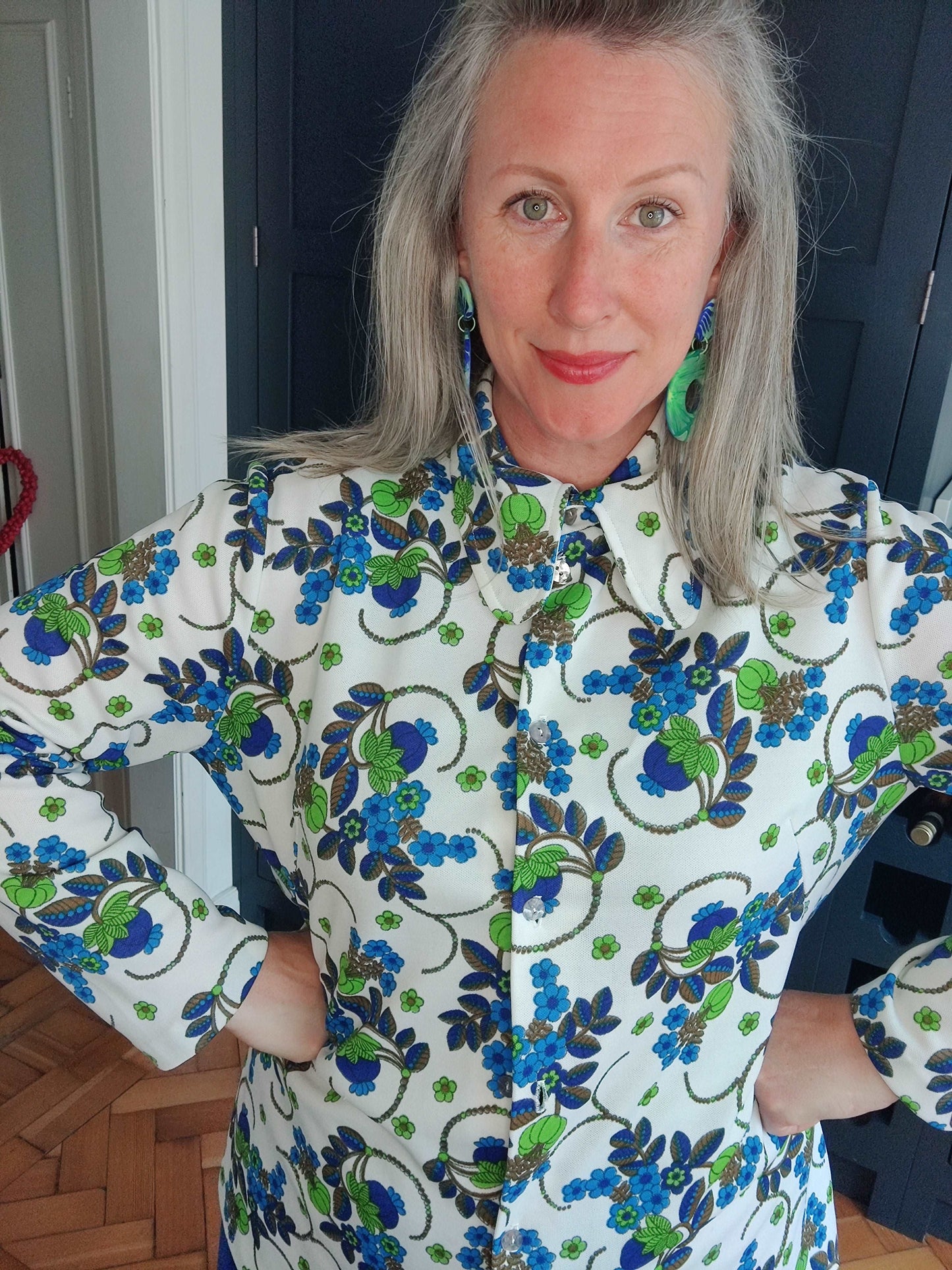 70s floral shirt