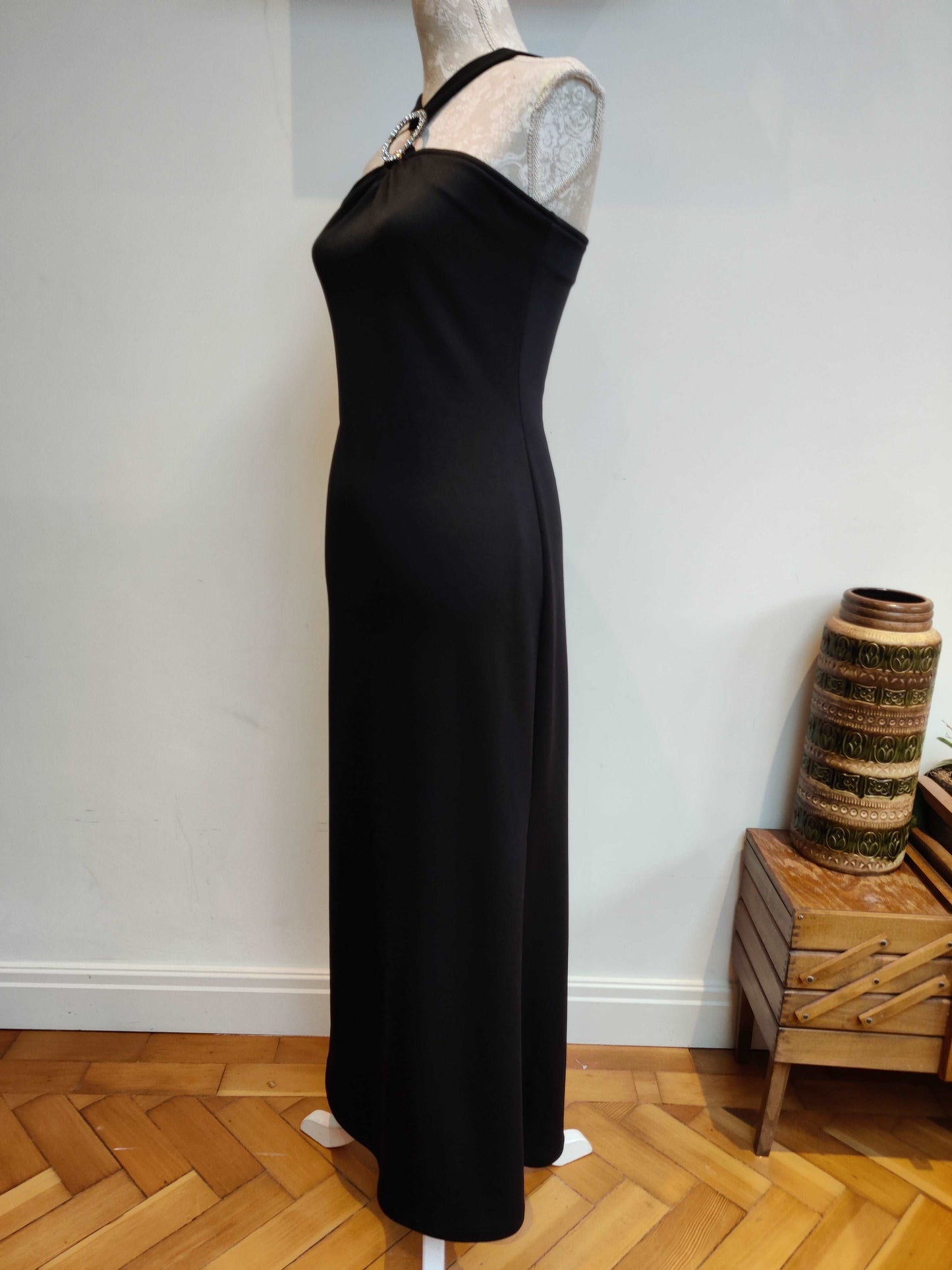 Black vintage evening dress size 10