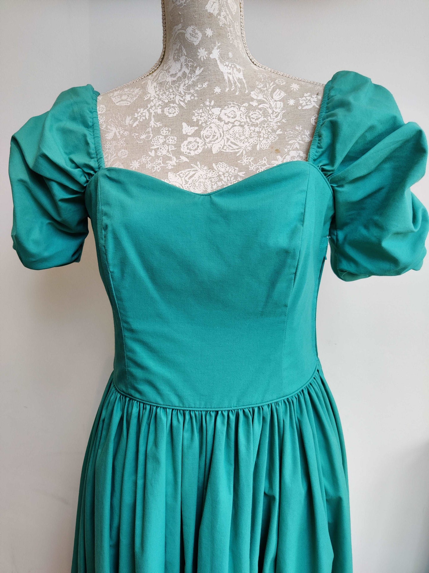 Green vintage bridemaid Laura Ashley for sale