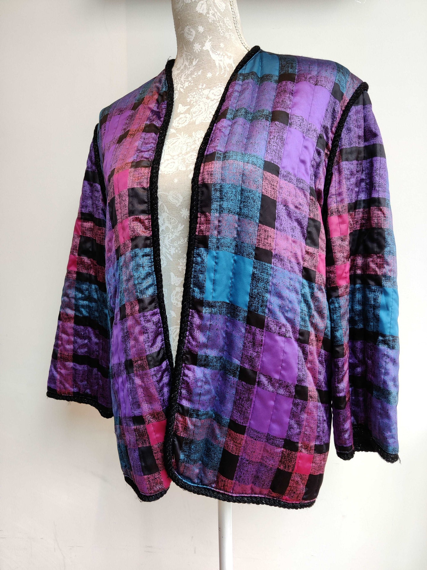 80s quilted jacket by Frank Usher - 10-14