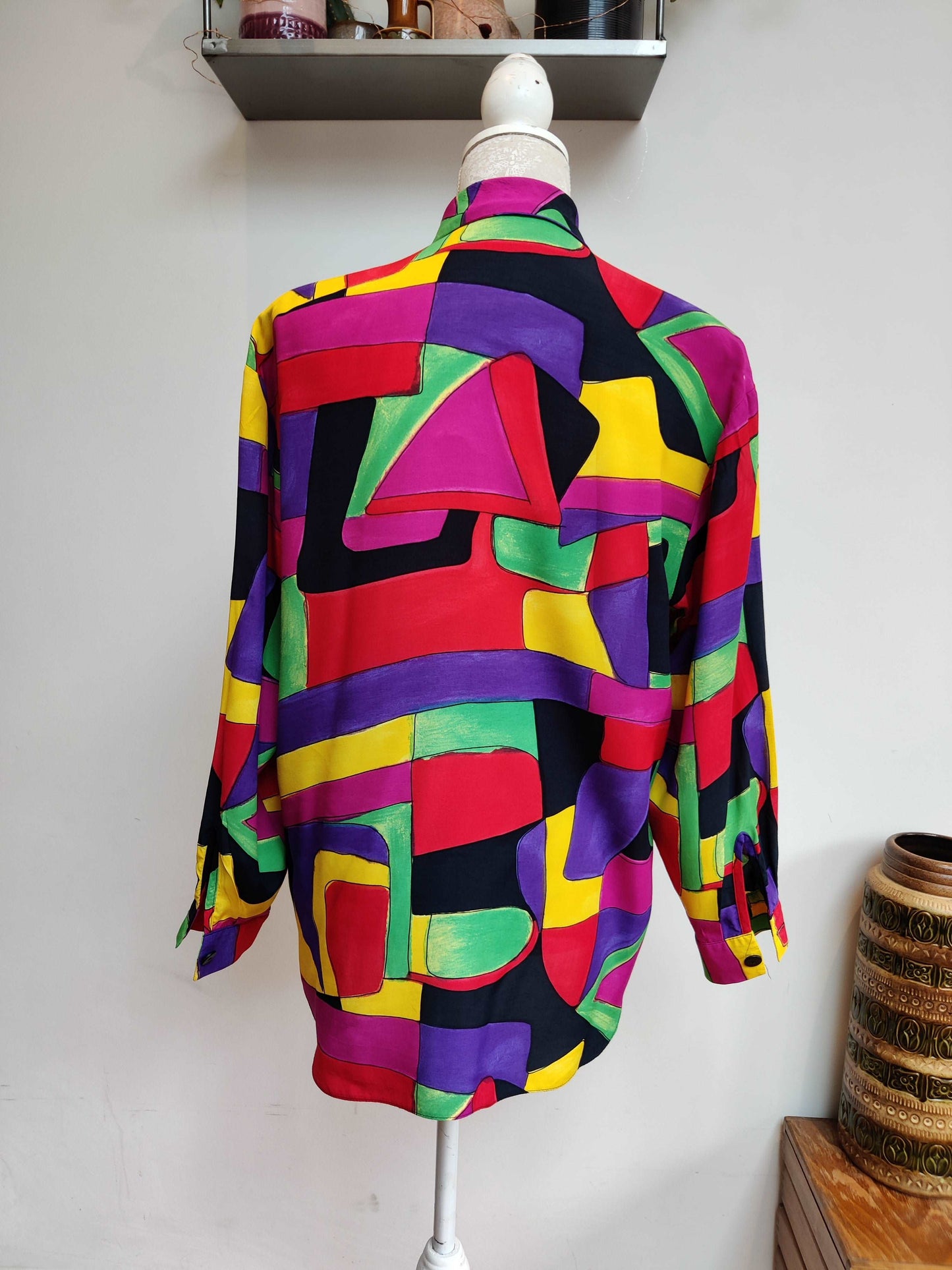 80s abstract print shirt