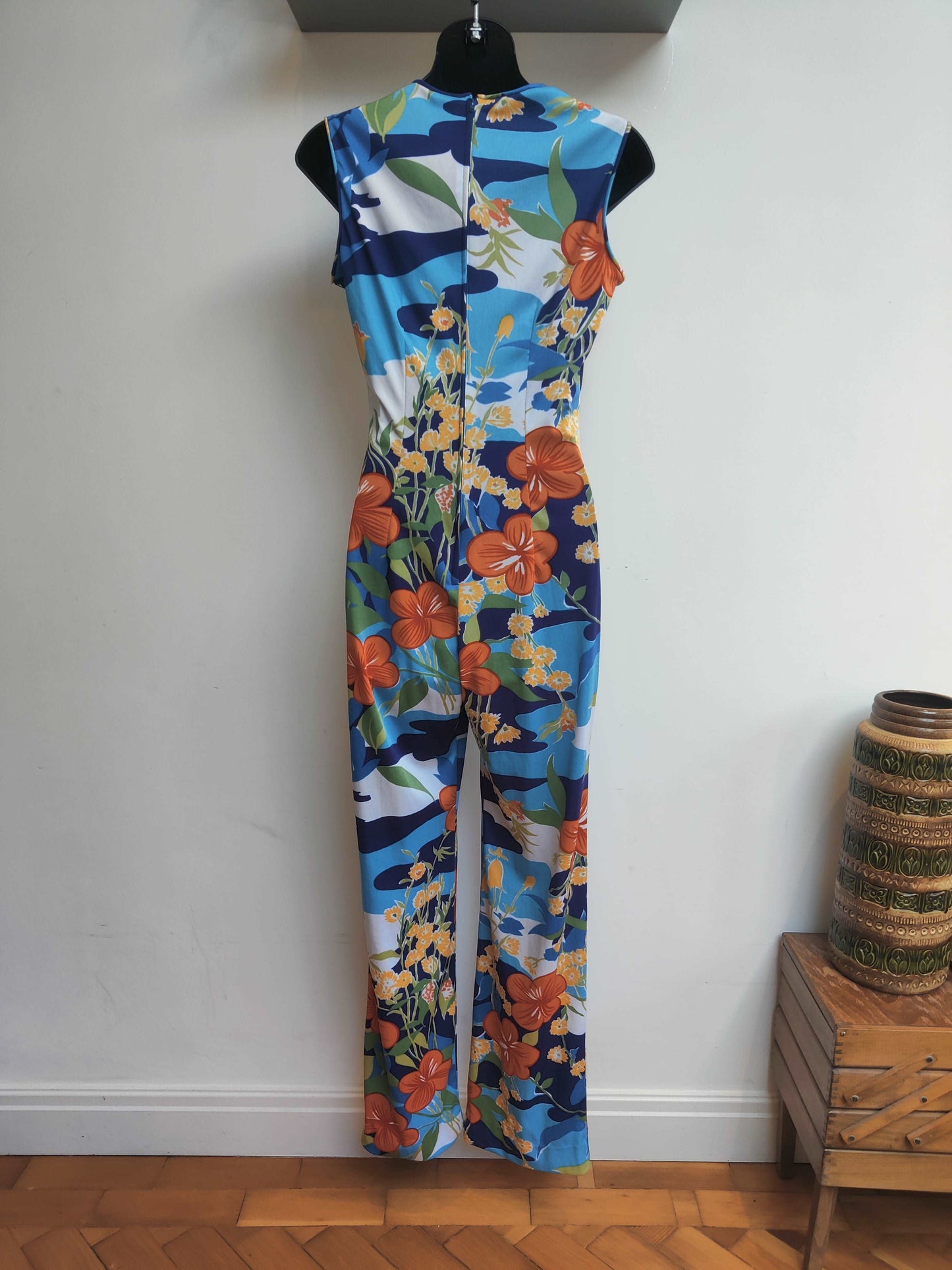 70s sleeveless jumpsuit with matching tunic
