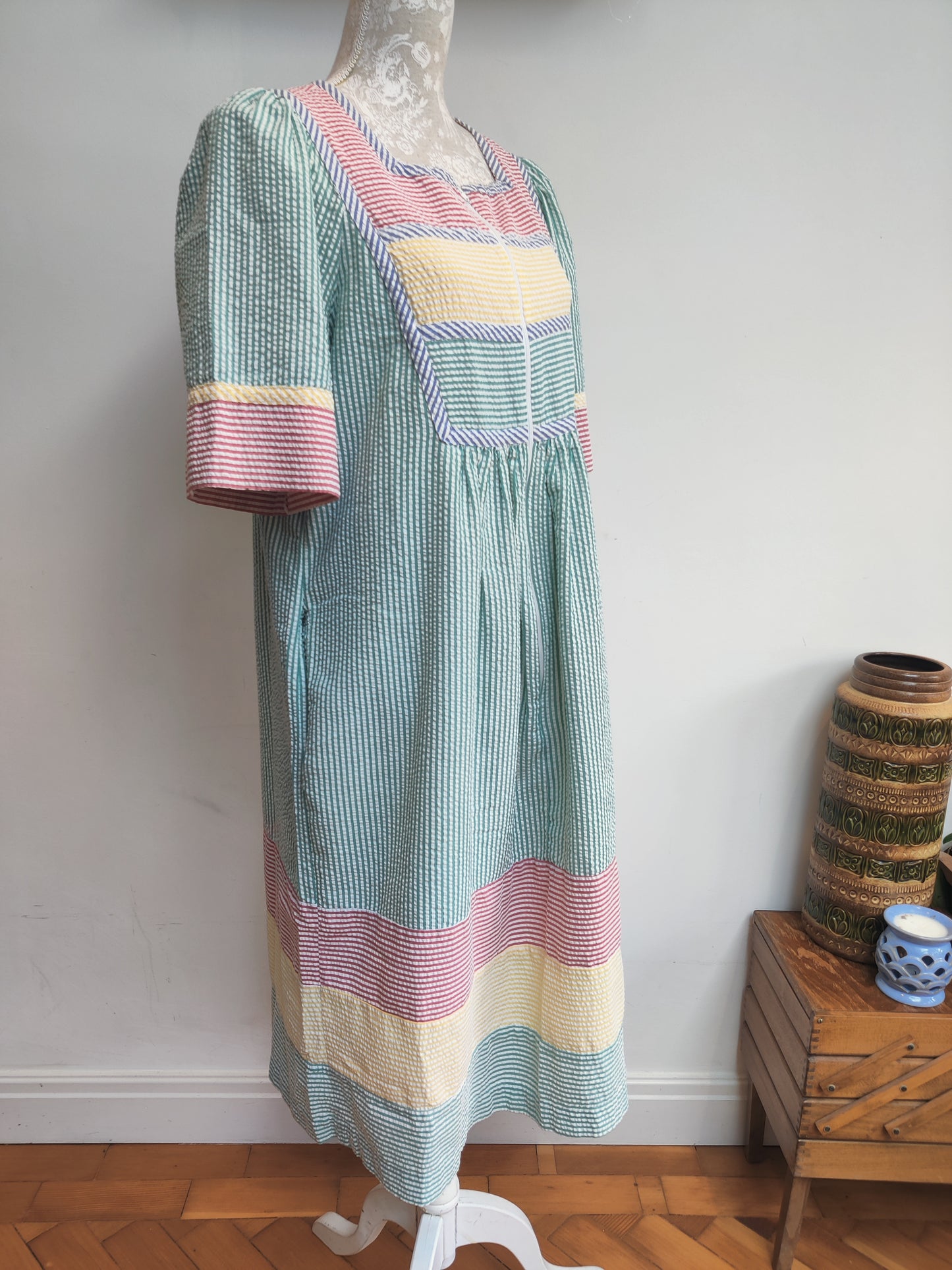 Vintage Saybury seersucker dress.