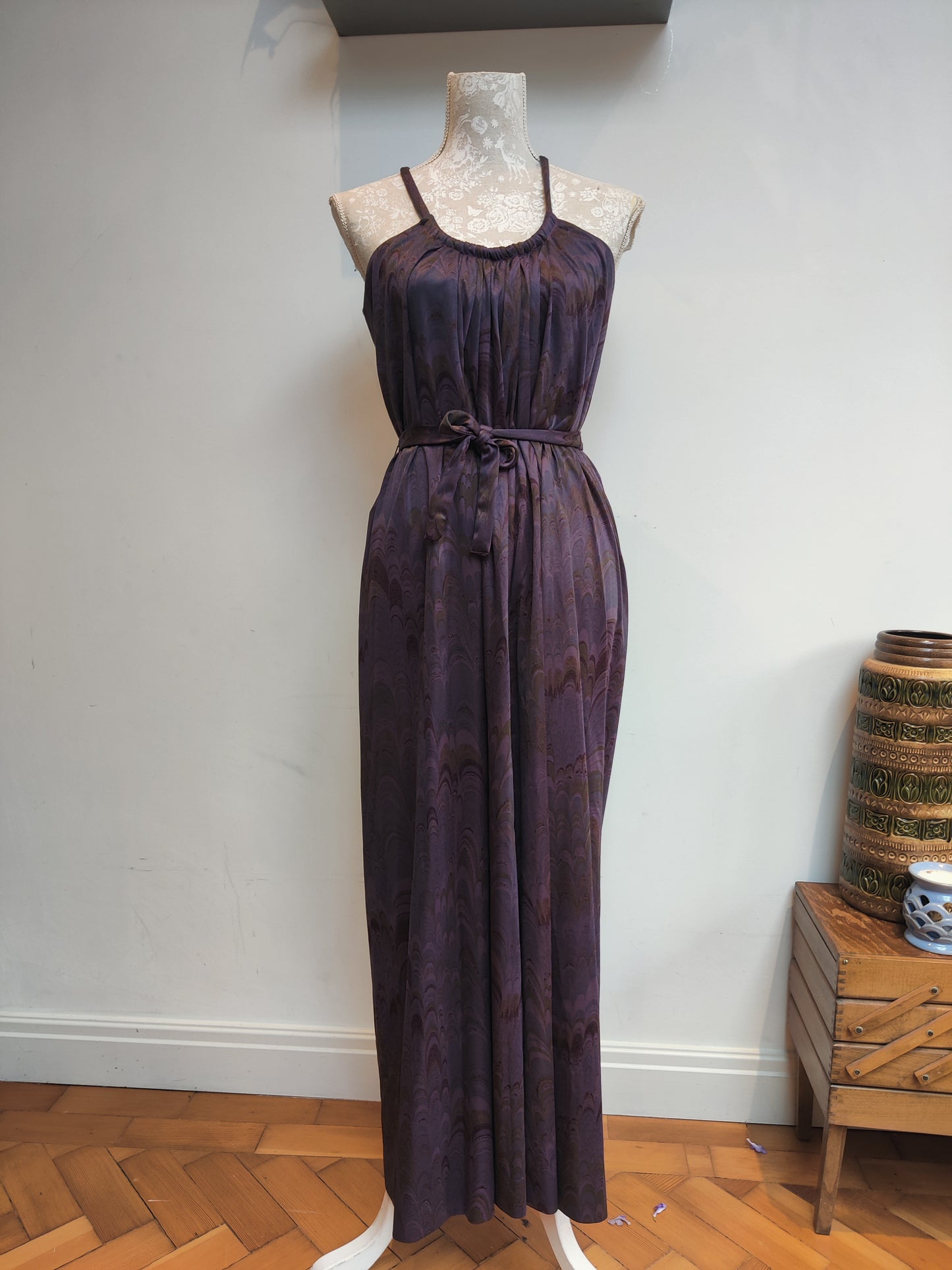 Quad maxi dress, 70s size 12