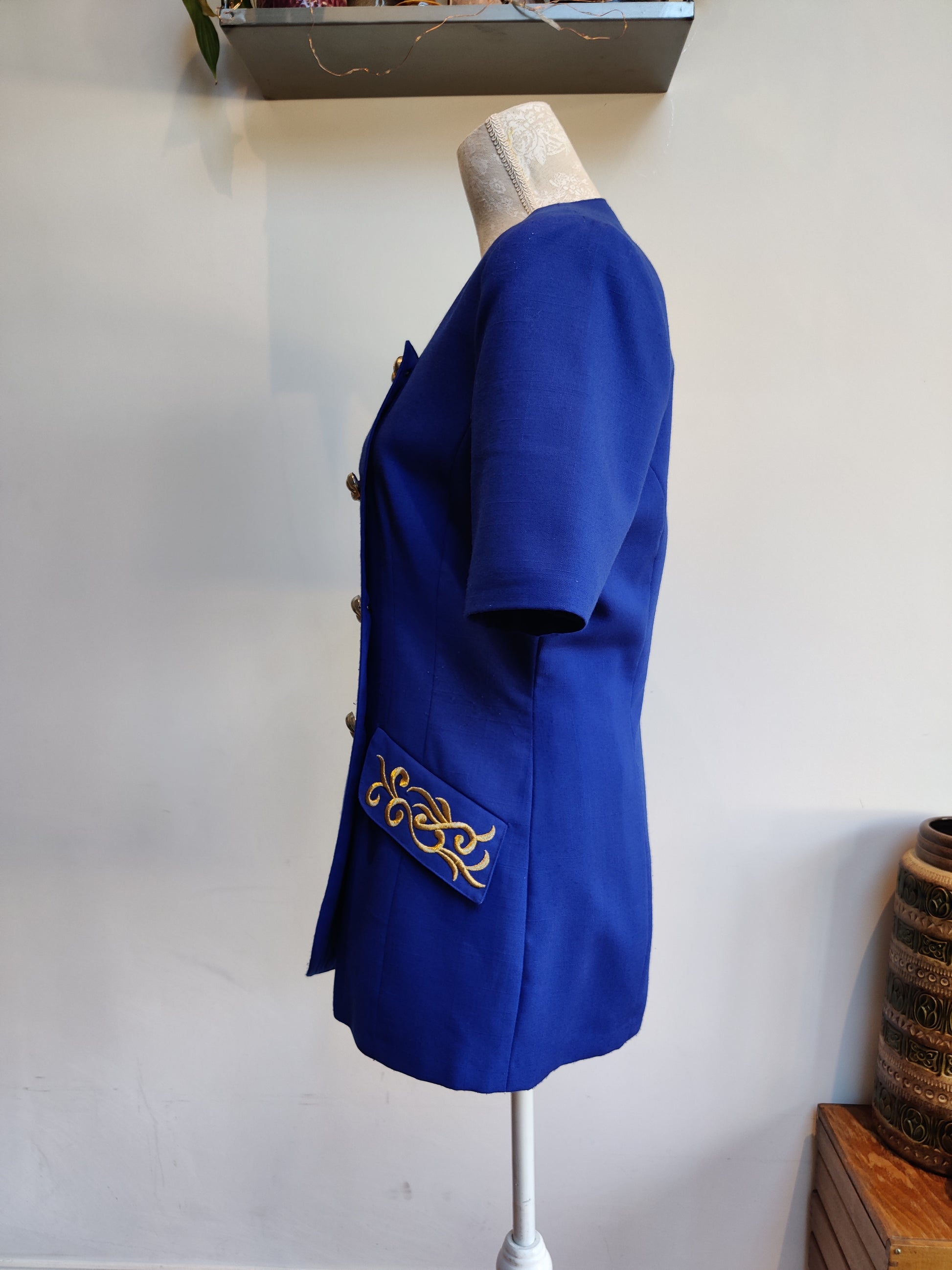Berkatex blue jacket. 80s style size 12.