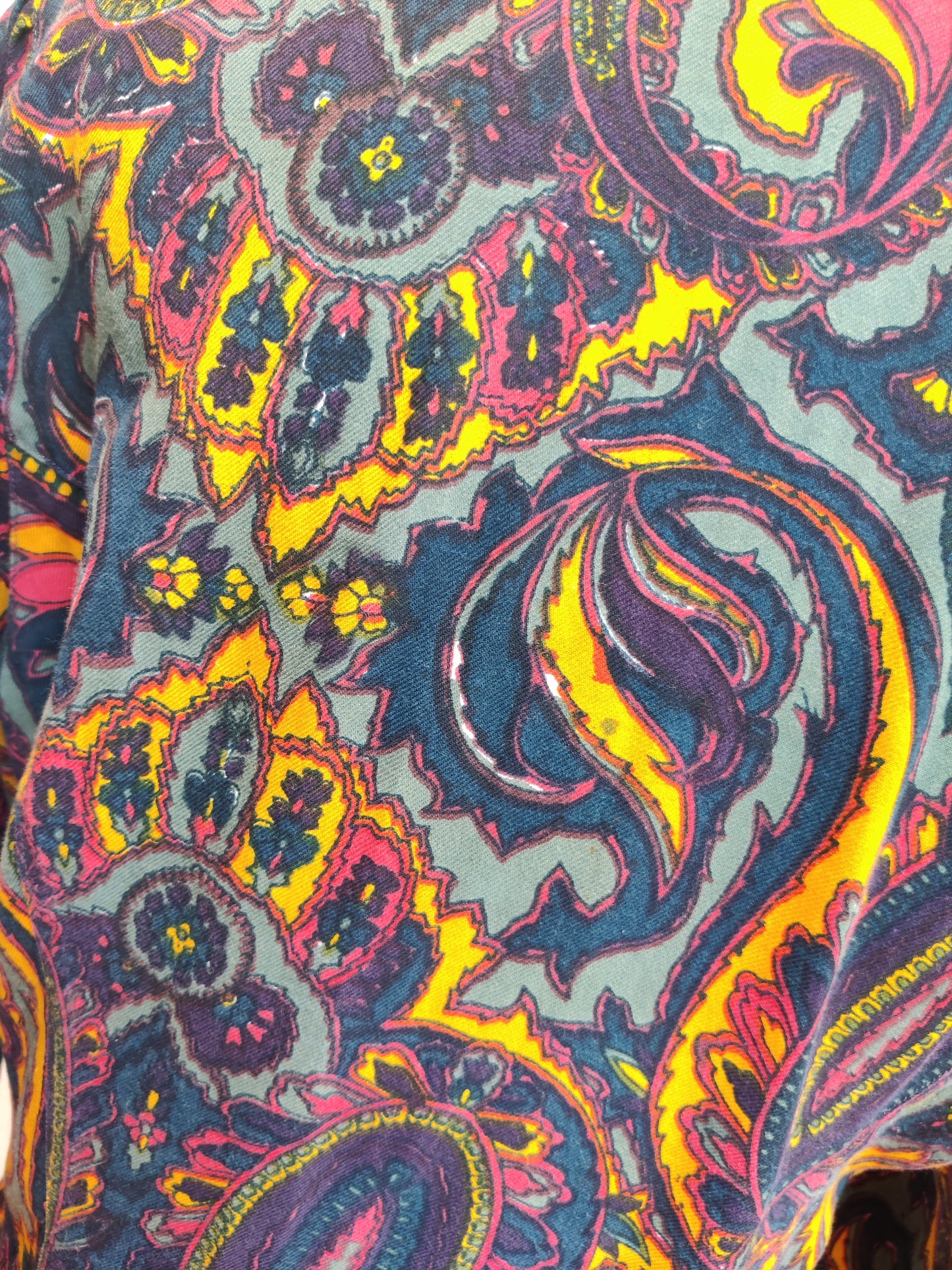 Paisley retro print dress