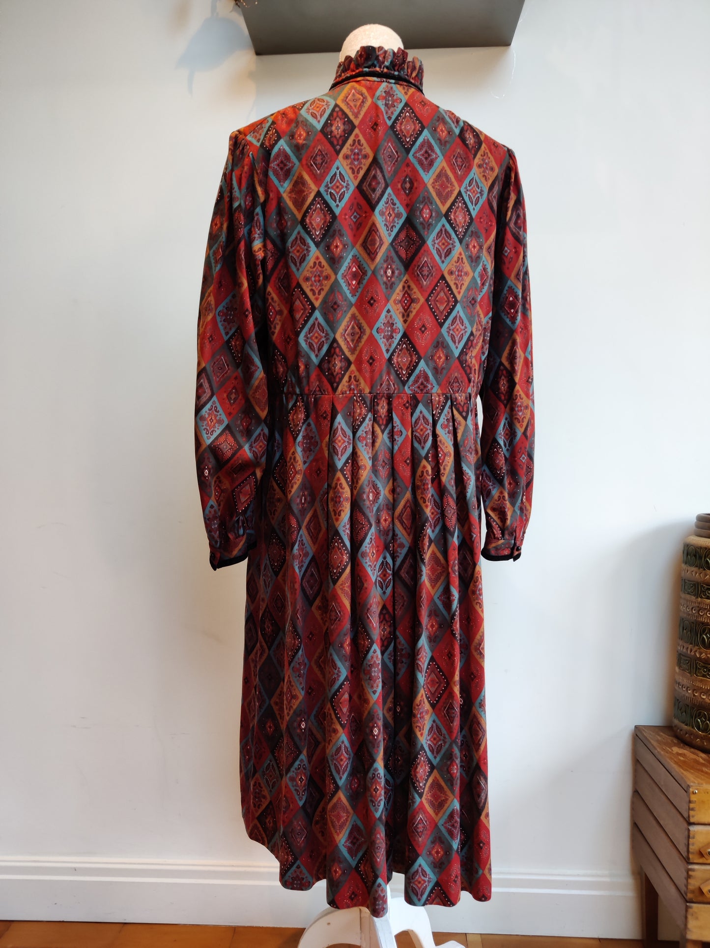 Vintage shirt dress with prairie style