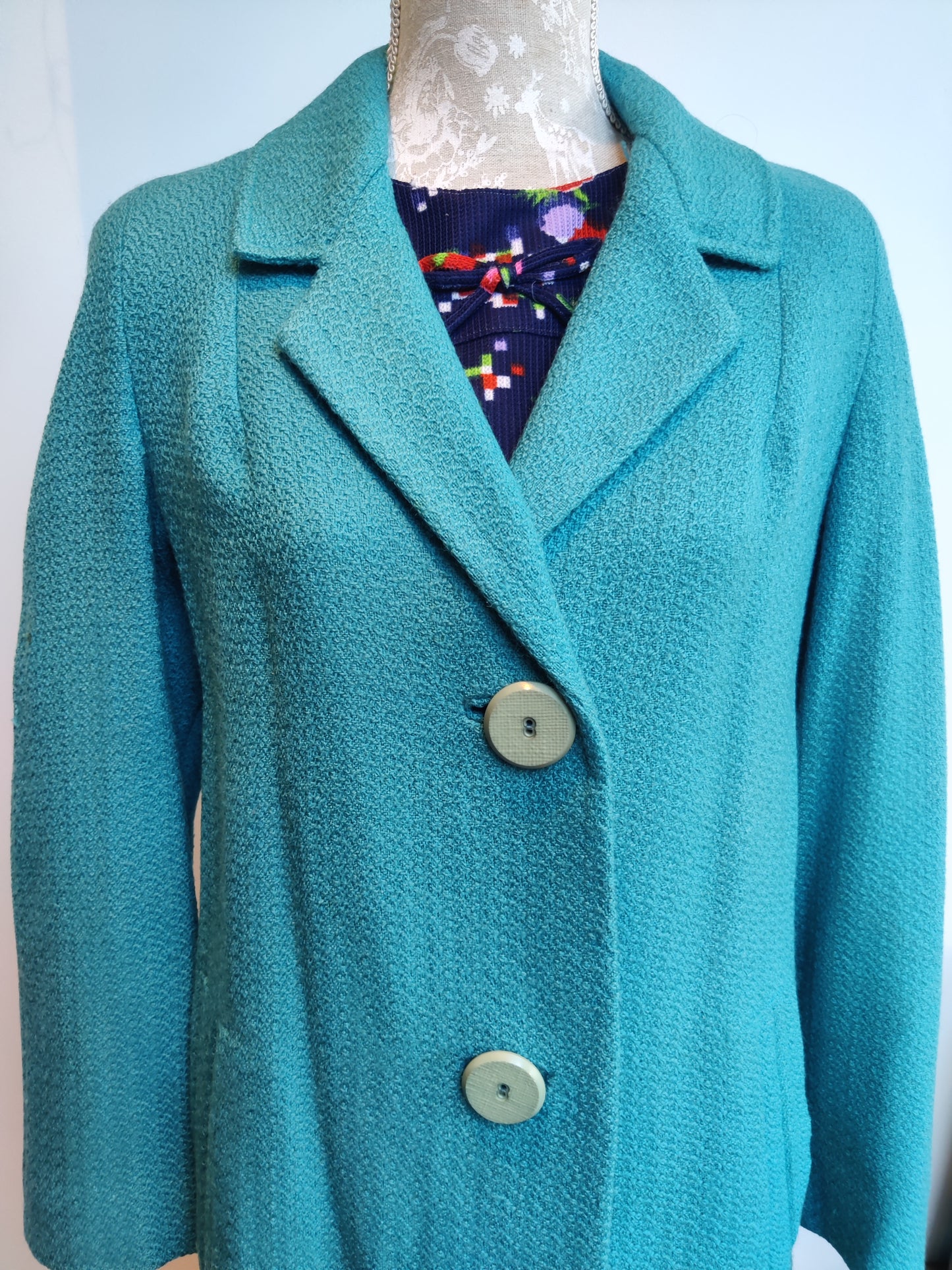 vintage blue coat