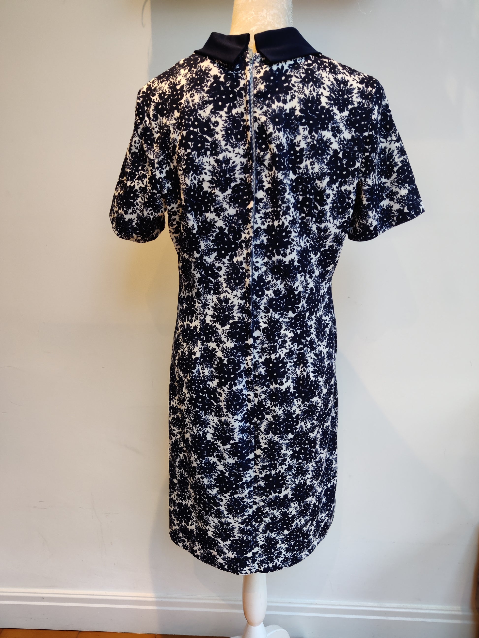 Blue and white modette dress size 14.