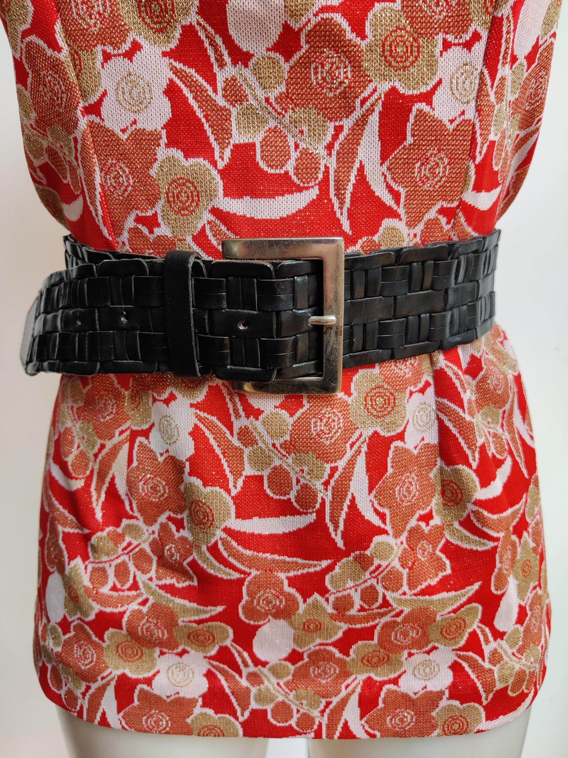 Black plus size vintage belt