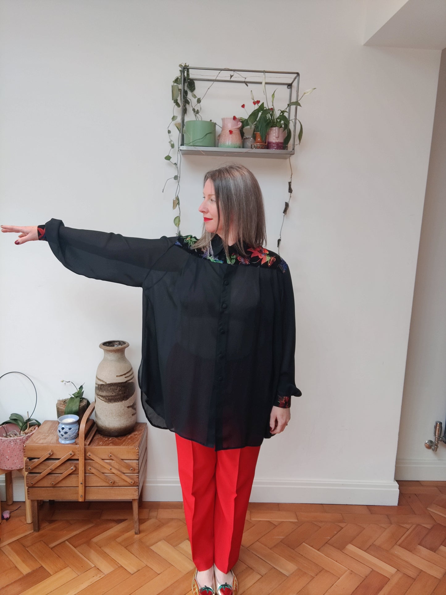 Beautiful 80's blouse in plus size