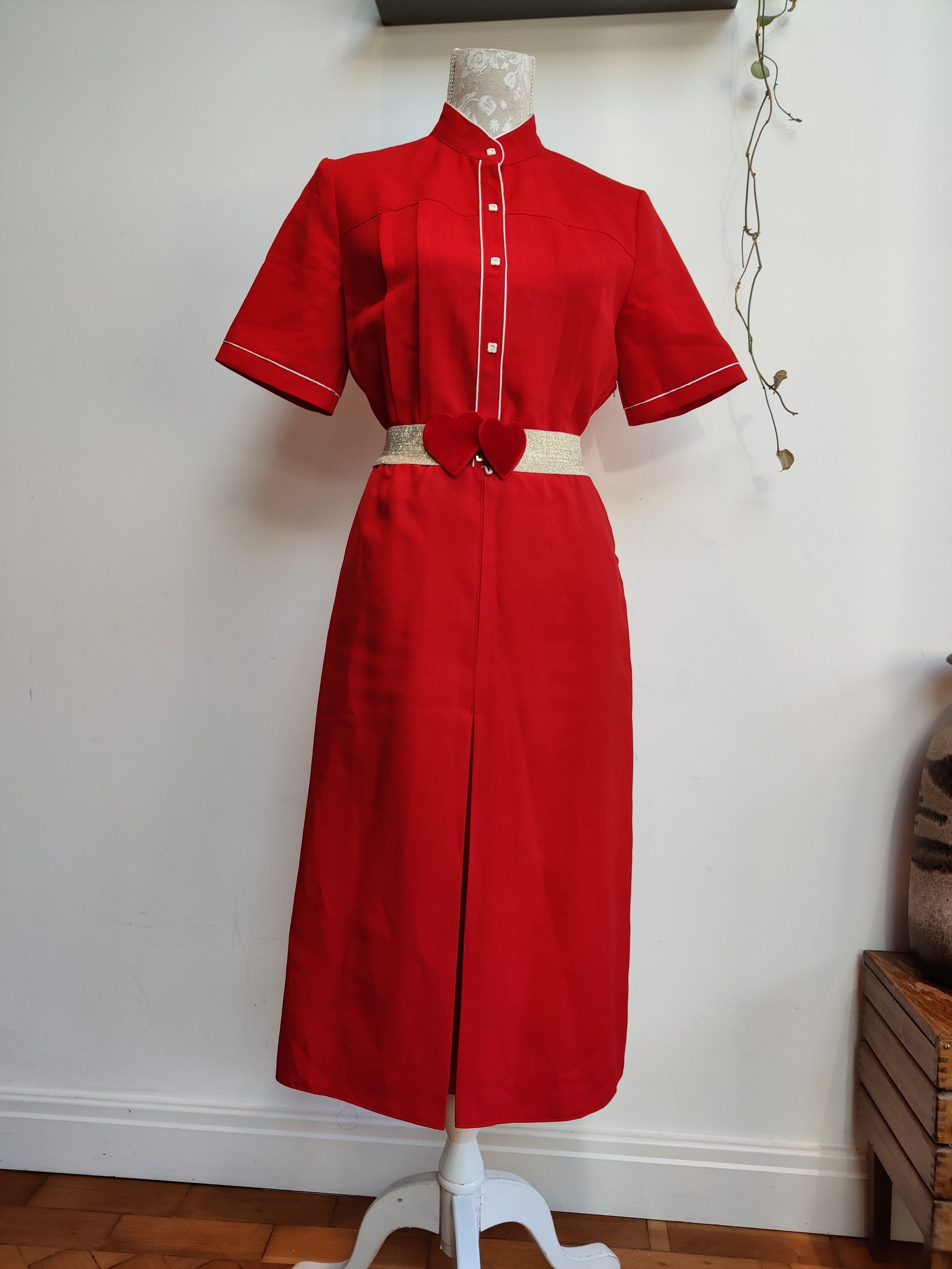Red vintage dress size 12-14