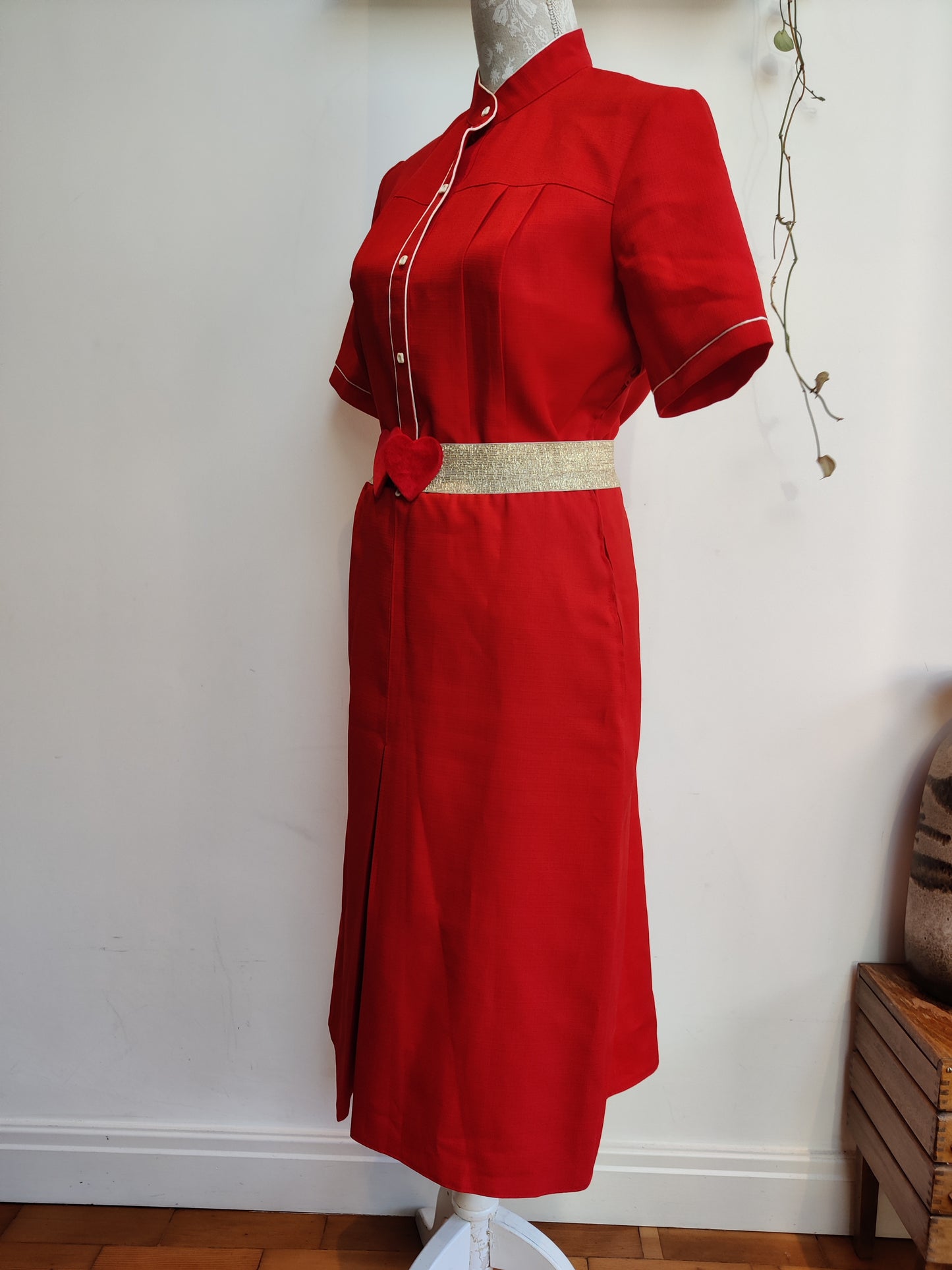 vintage dress red