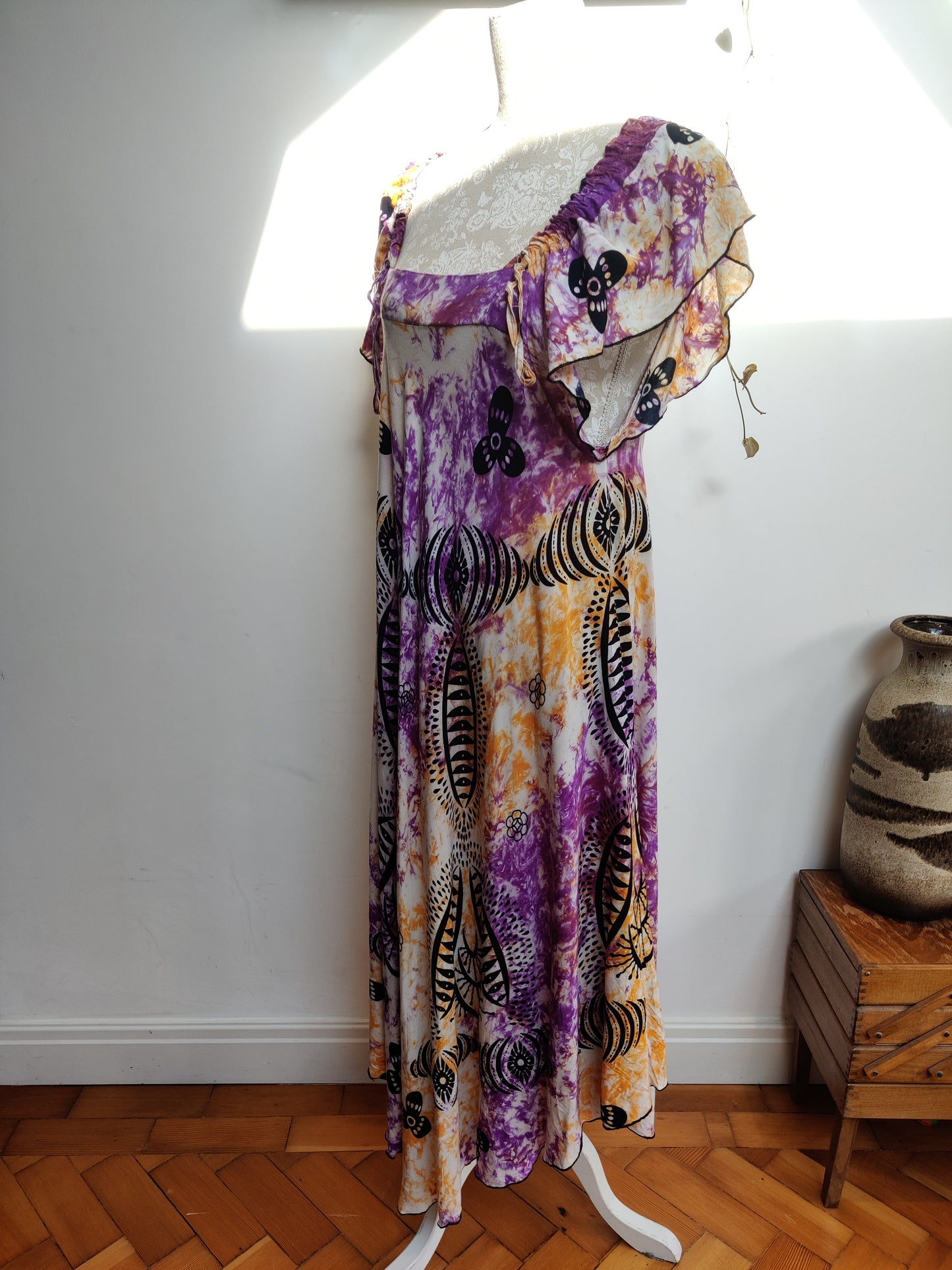 vintage boho dress 14-16