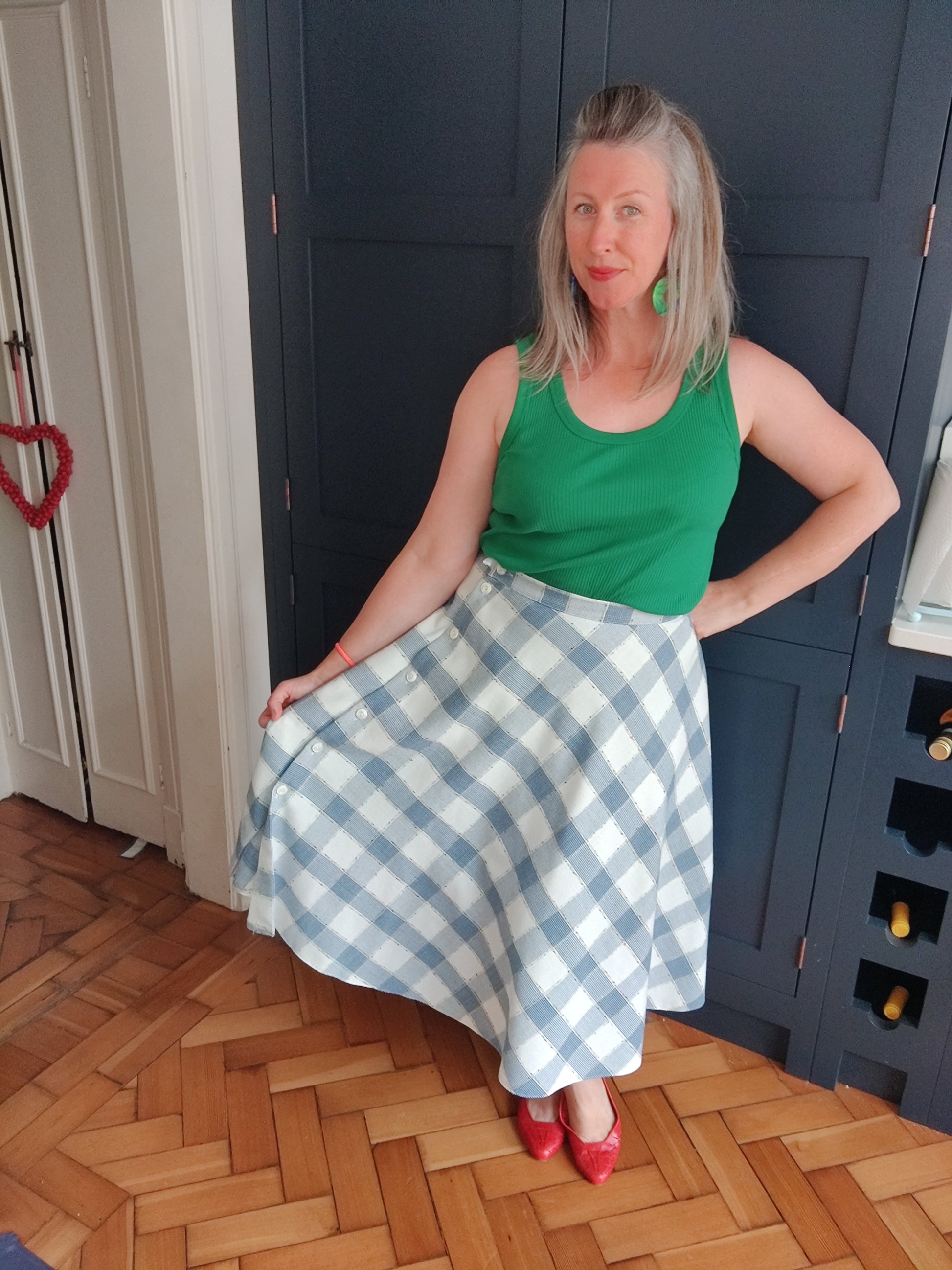 70s vintage day skirt. 16.