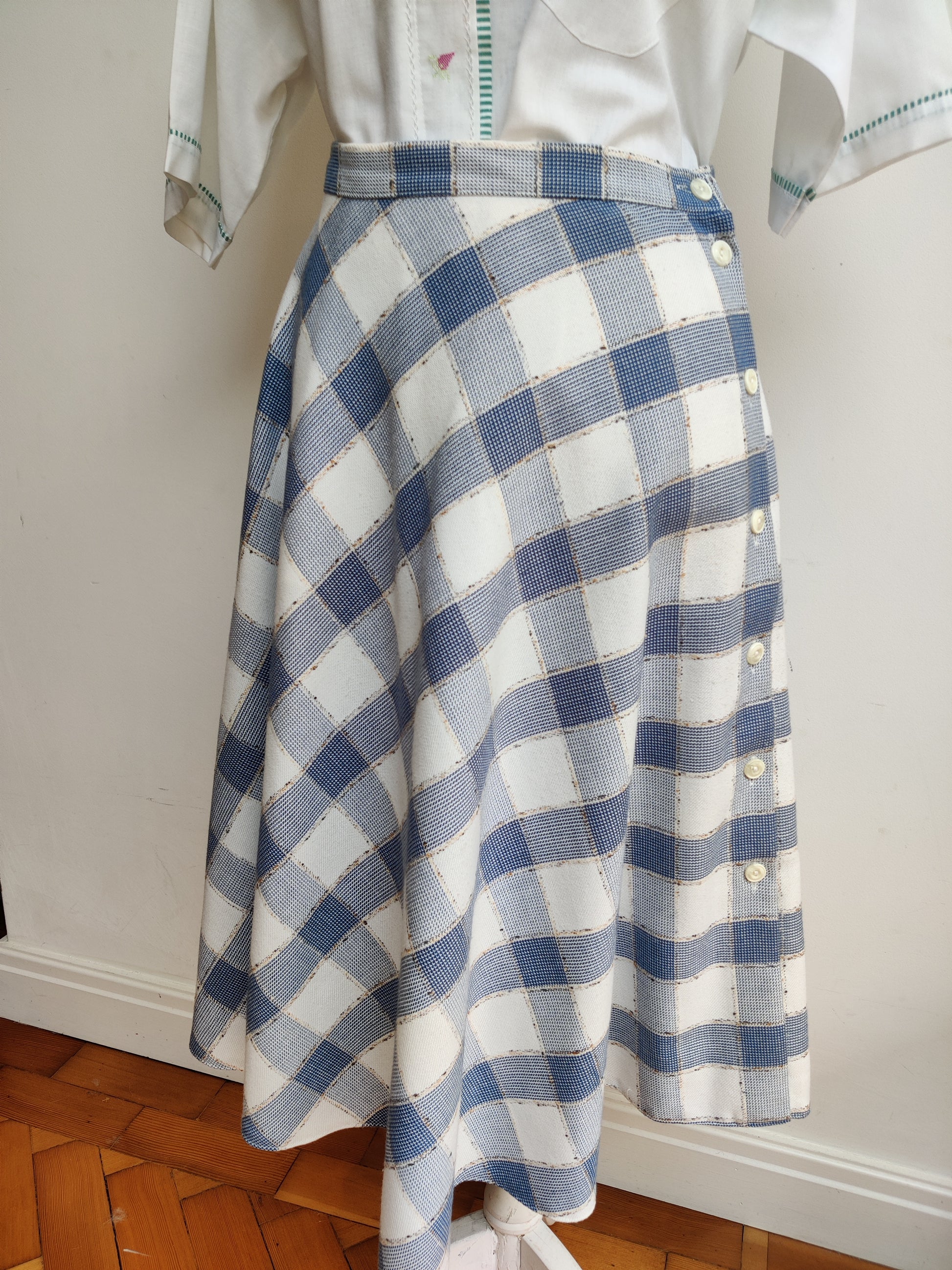 plaid skirt vintage